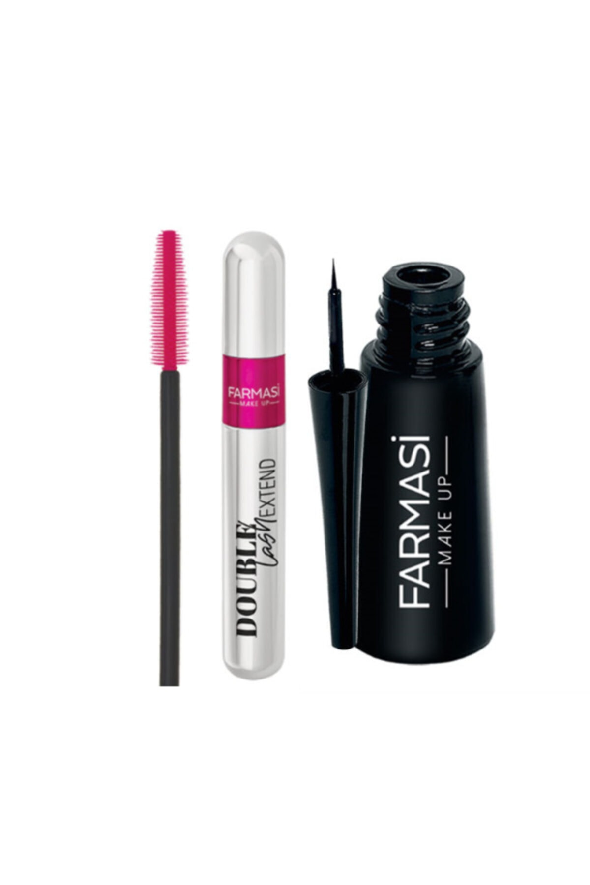 Farmasi Double Lash Extend Çift Etkili Maskara+ Ince Uçlu Deeplook Eyelıner 4,5 g (2'li Set)
