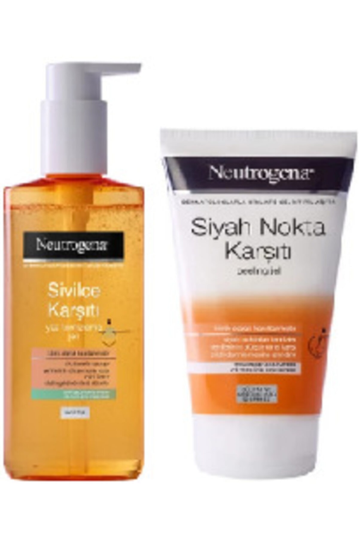 Neutrogena Sivilce Karşıtı Yüz Temizleme Jeli 200 ml Ve Siyah Nokta Karşıtı Peeling Jel 150 ml