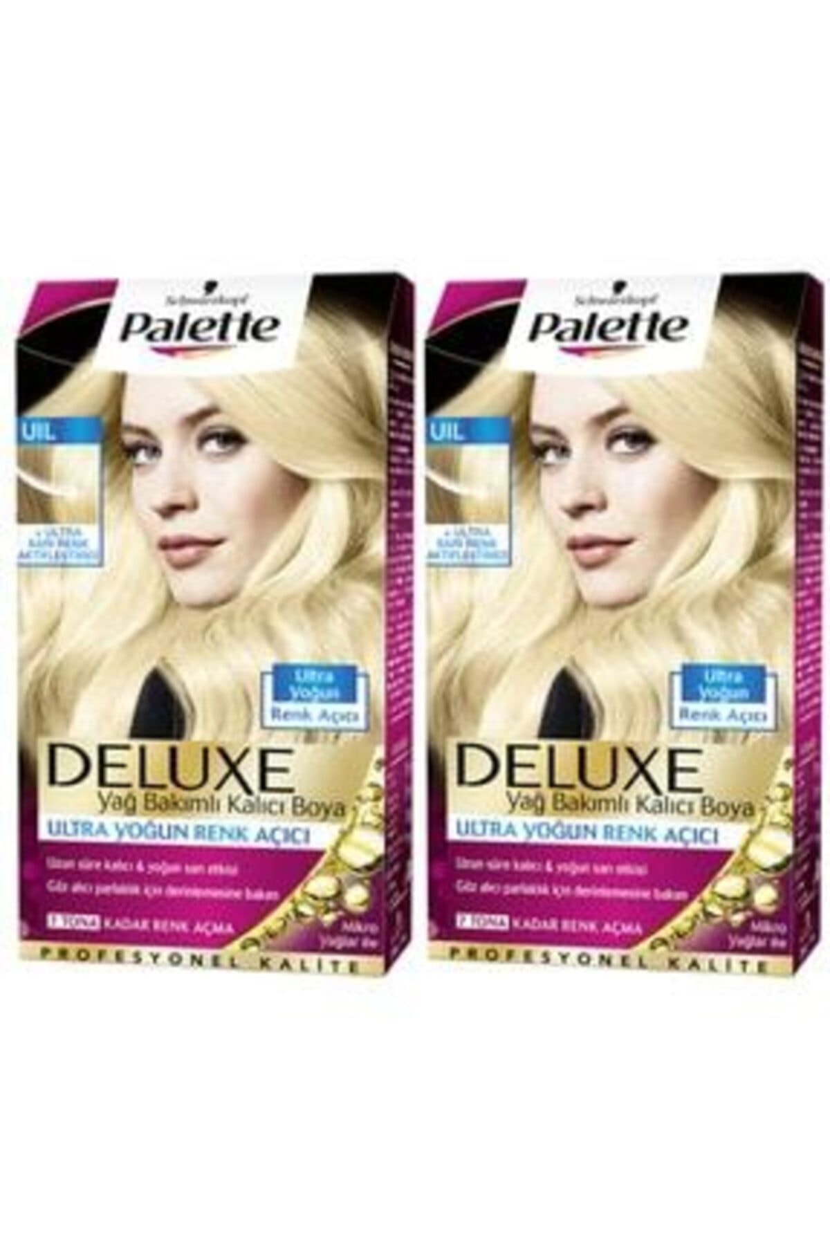 Schwarzkopf 2’li Palette Deluxe Ultra Yoğun Renk Açıcı, Sarı Renk Aktifleştirici - Yağ Bakımlı Kalıcı Saç Boyası