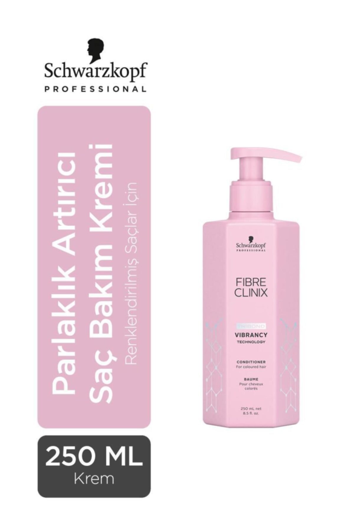 Schwarzkopf Fibre Clinix Vibrancy Parlaklık Artırıcı Saç Bakım Kremi 250 Ml