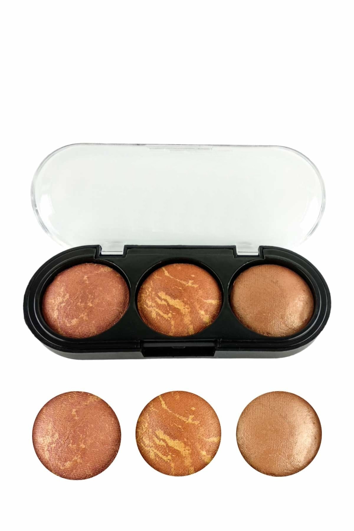 SİSA Cosmetics Maqya 3'lü Allık - Terracotta Blush No : 2 (izla-mt)