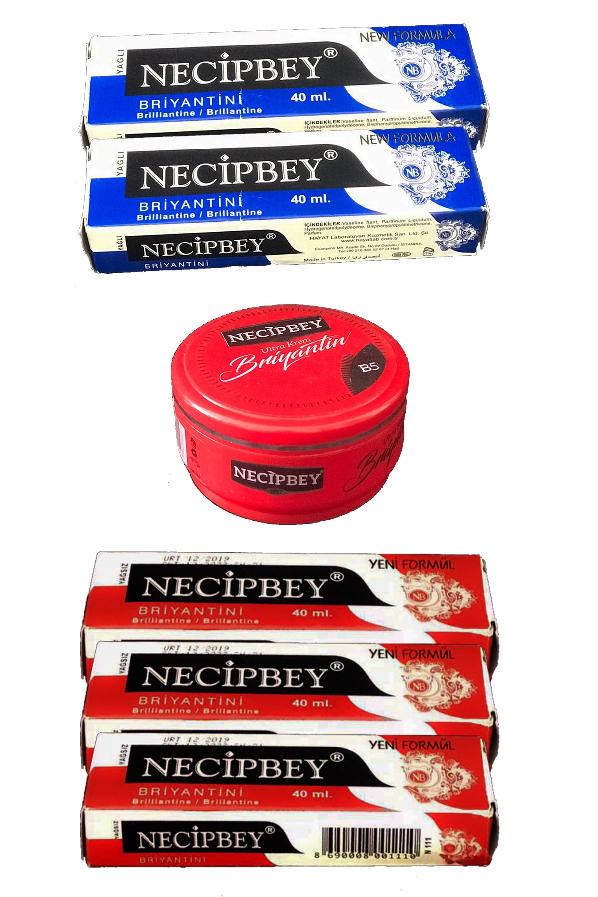 NECİPBEY Avantajlı Briyantin Saç Bakım Paketi
