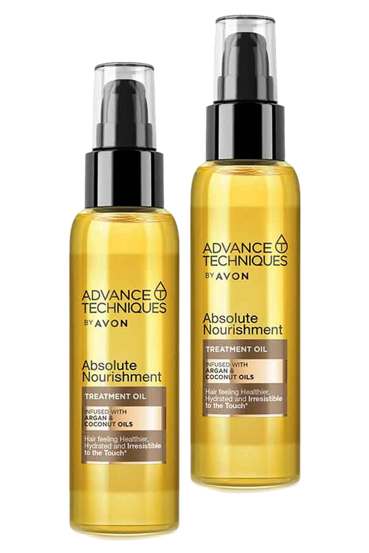 AVON Advance Techniques Argan ve Hindistan Cevizi Yağı İçeren Saç Bakım Yağı 100 Ml. İkili Set