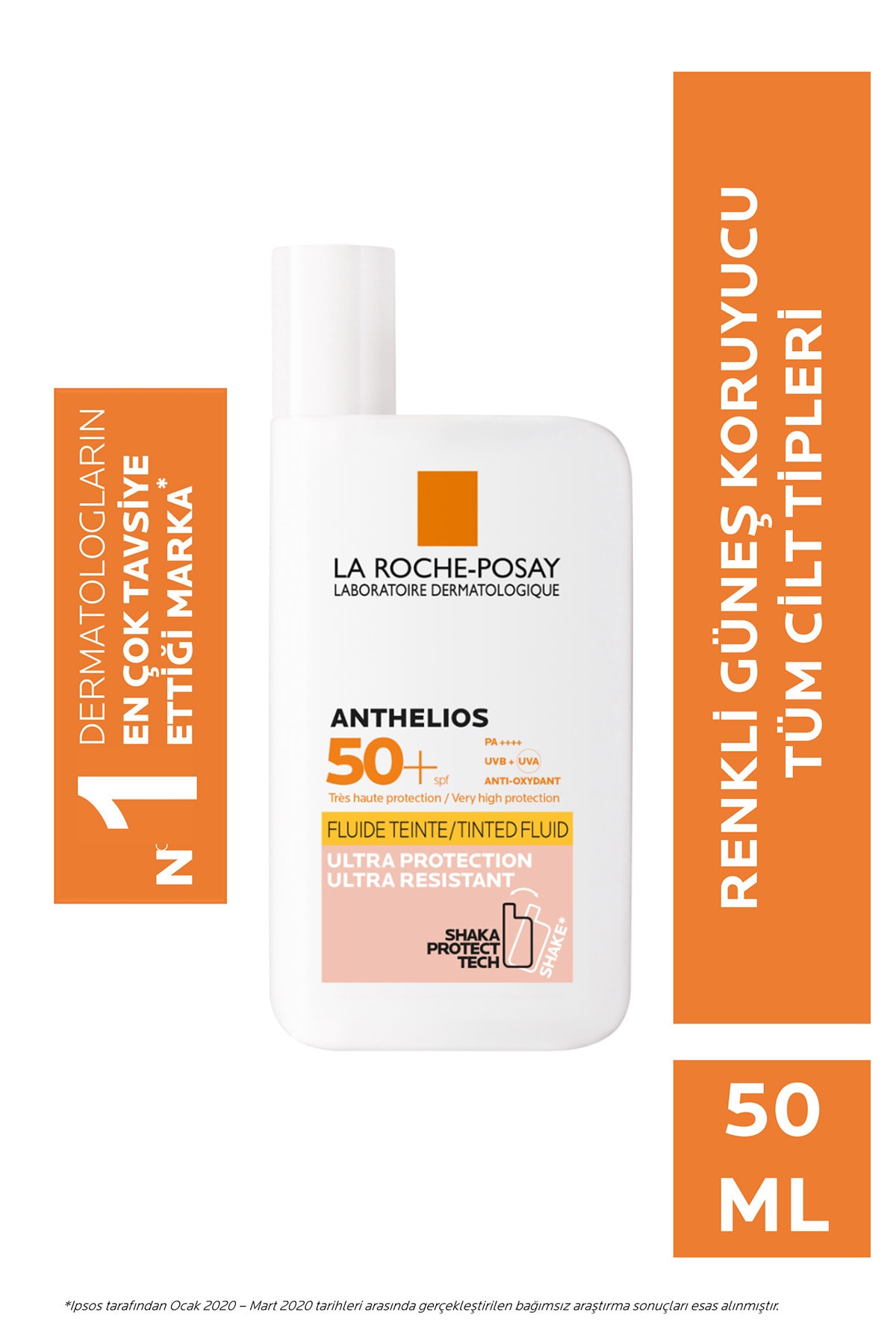 La Roche Posay Güneş Kremi Anthelios Shaka Fluid SPF50 Tinted Fluid 50 ml 3337875491969