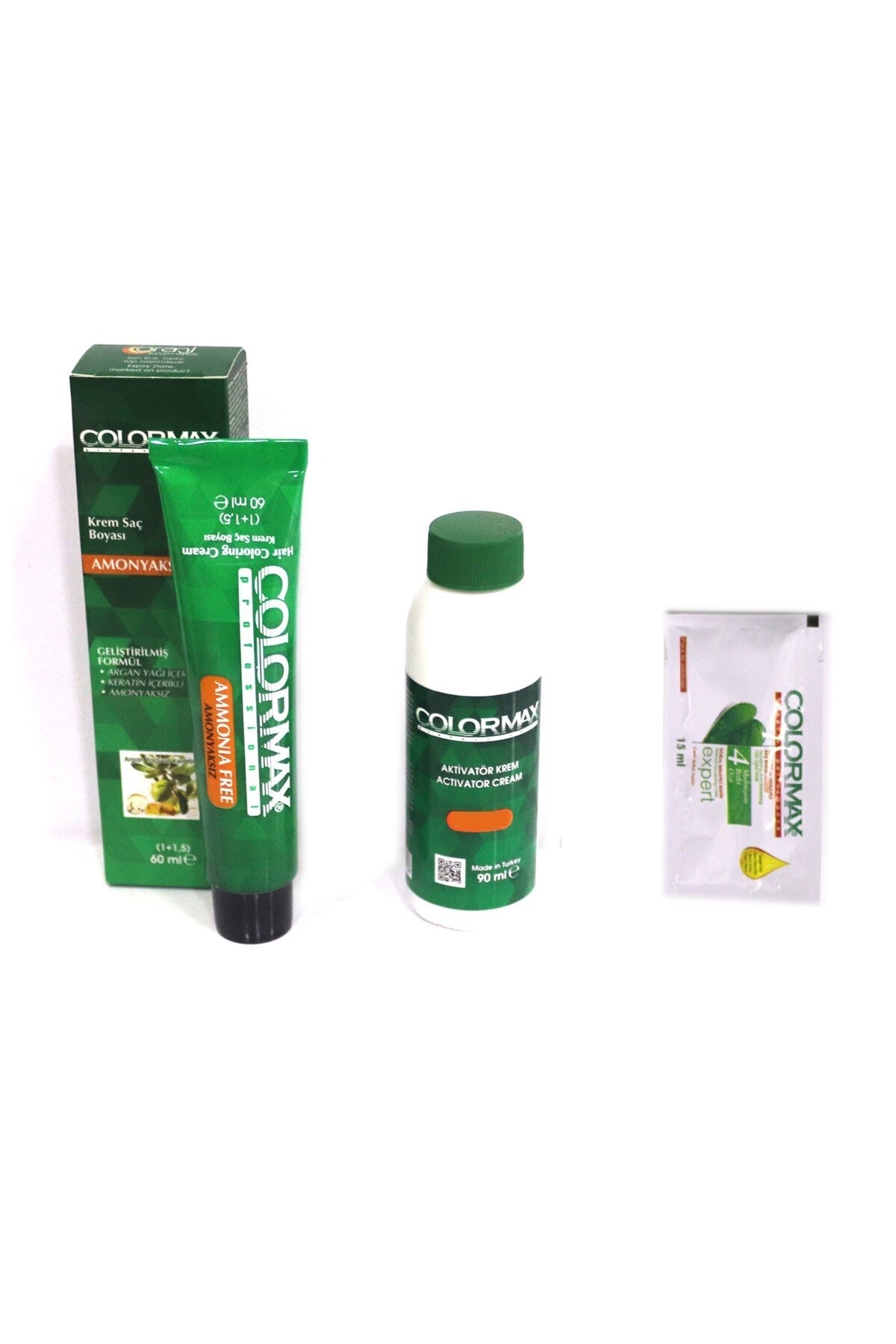 Colormax Amonyaksız 60ml Saç Boyası Argan Yagı Ve Keratinli, 90ml Sıvı Hediye 6.koyu Kumral