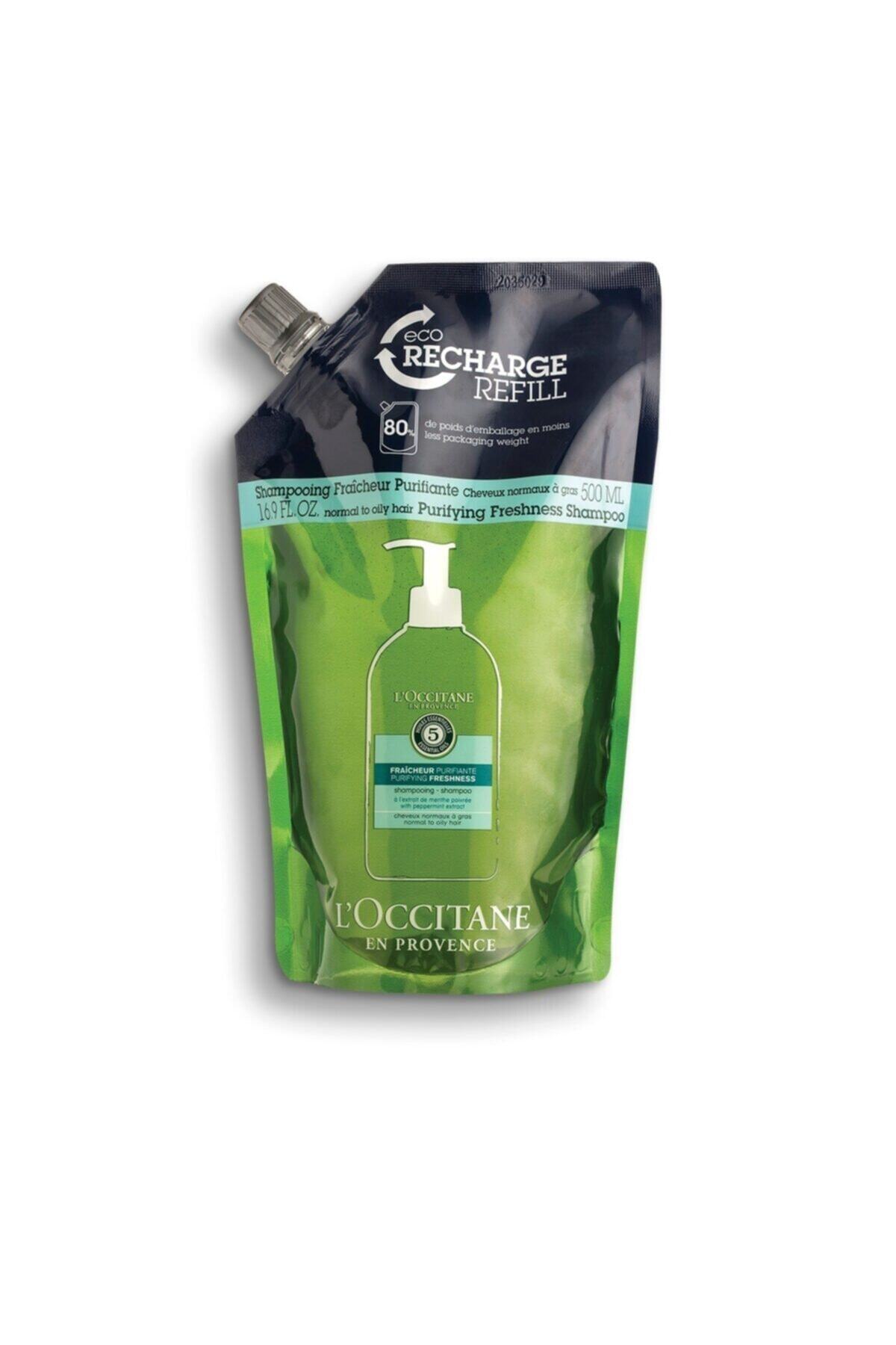 L'Occitane Aromakoloji Canlandırıcı Ferahlatıcı Şampuan Ekolojik Ekonomik Yedek 500 ml