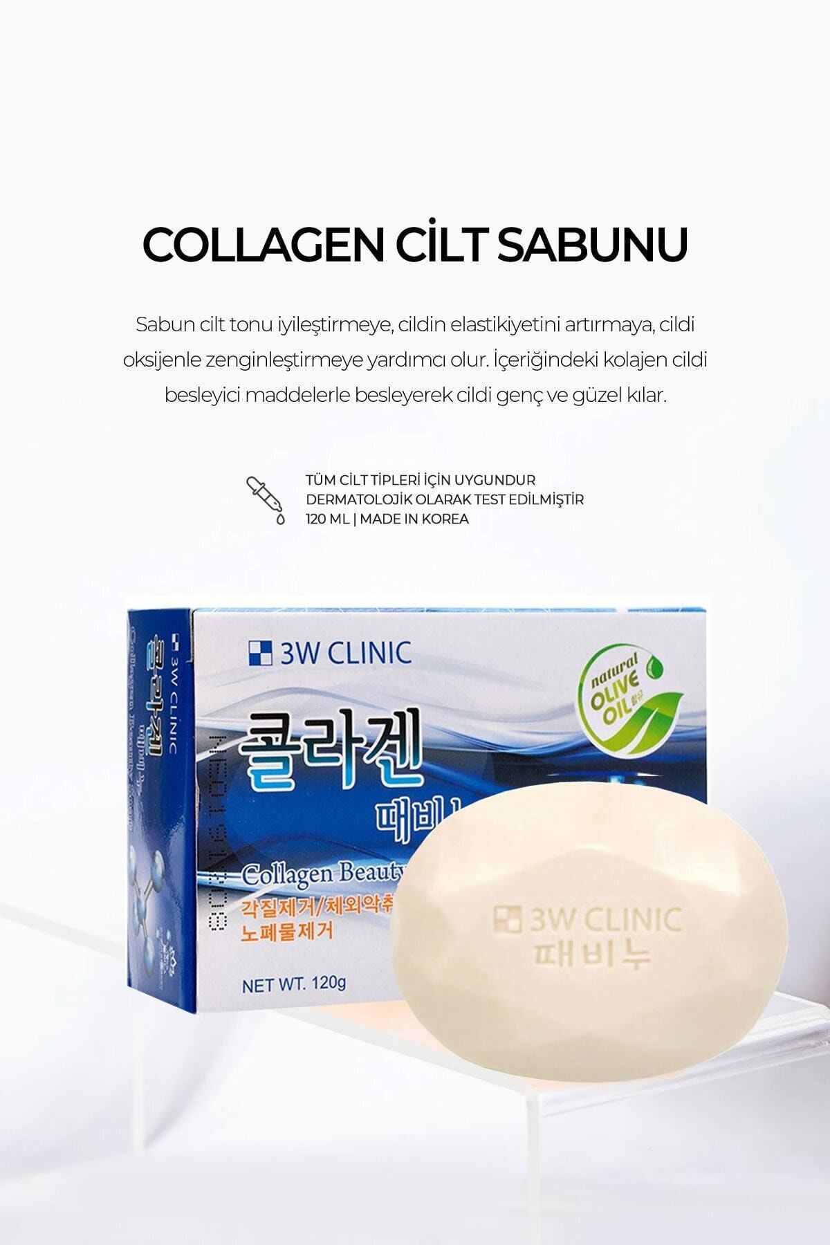 3W CLINIC Cilt Yenileyici Ve Onarıcı Collagen Beauty Soap