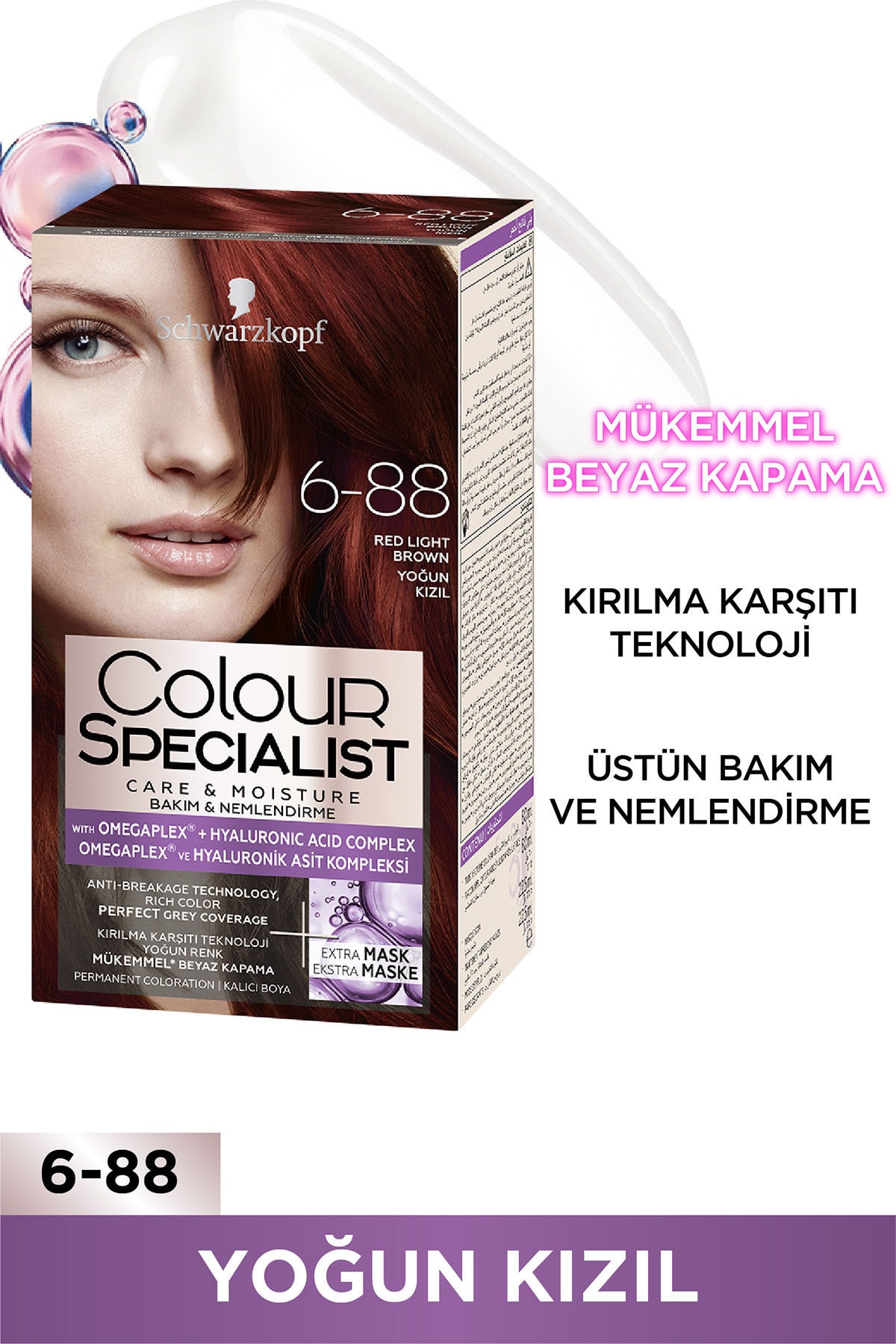 Schwarzkopf Yoğun Kızıl 6-88