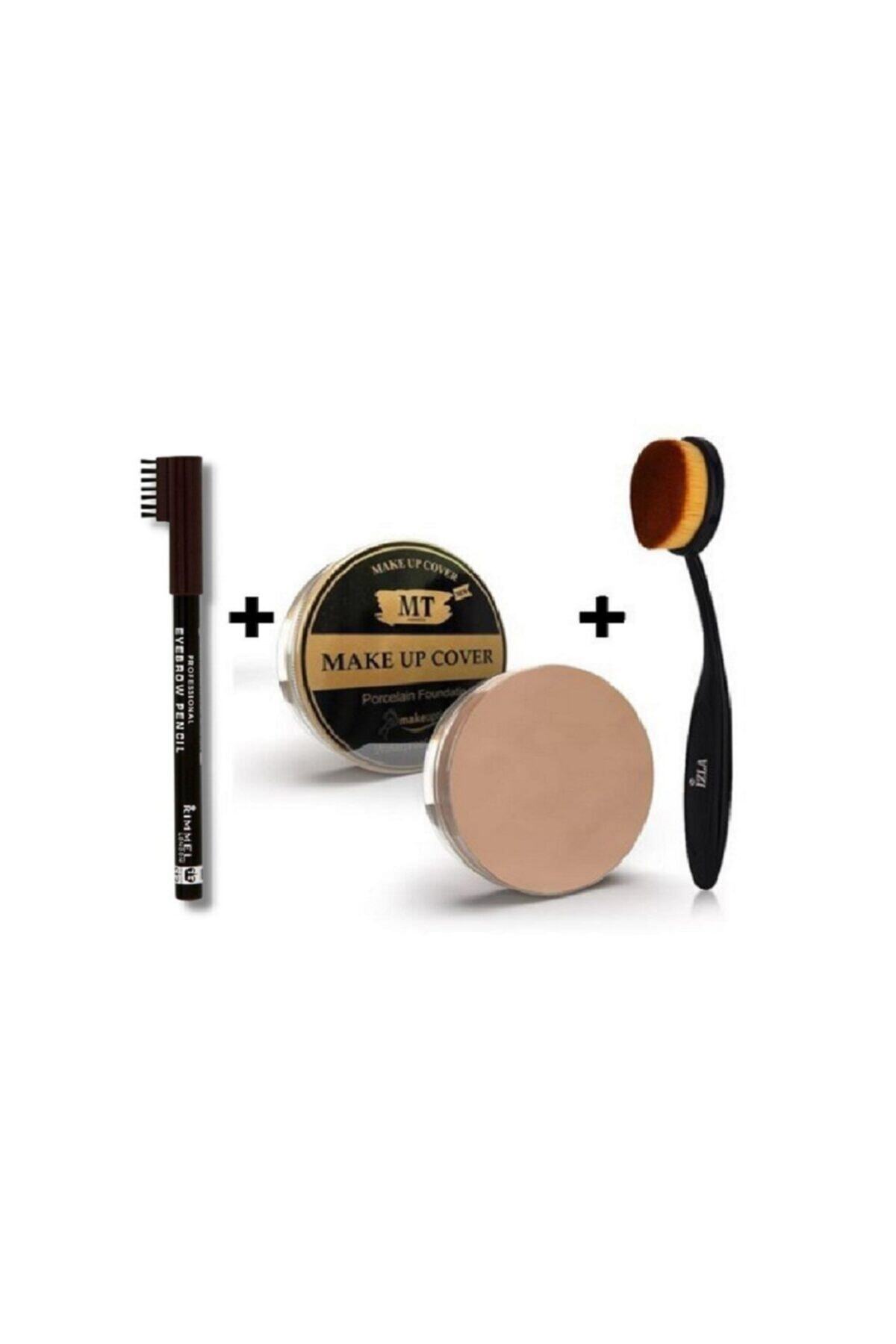 Makeup Pack Cover Fondöten Kapatıcı Pata Krem 209 - Açık Ton ( Fırça Ve Kaş Kalemi Hediyeli)