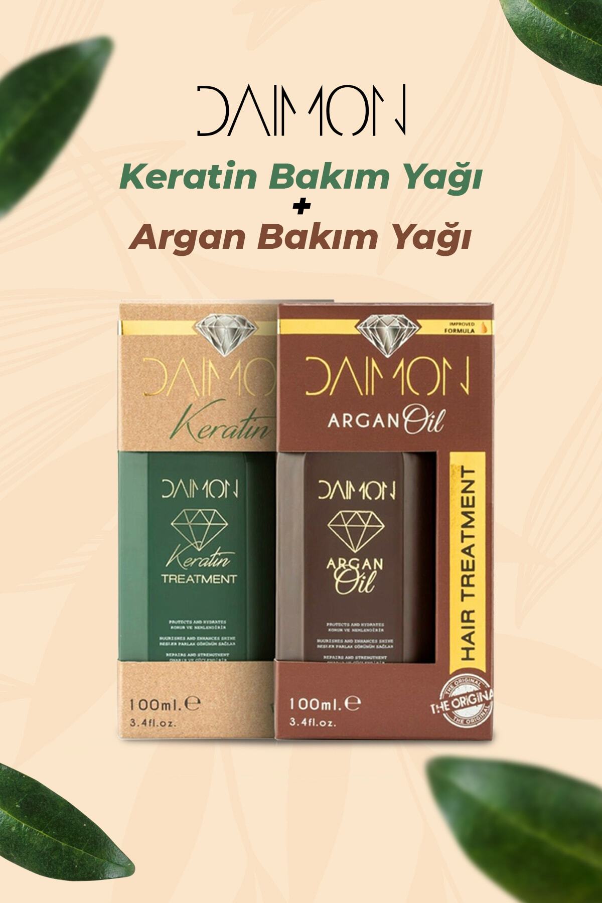DAIMON P.series Keratin Bakım Yağı 100 Ml+ Argan Bakım Yağı 100 Ml