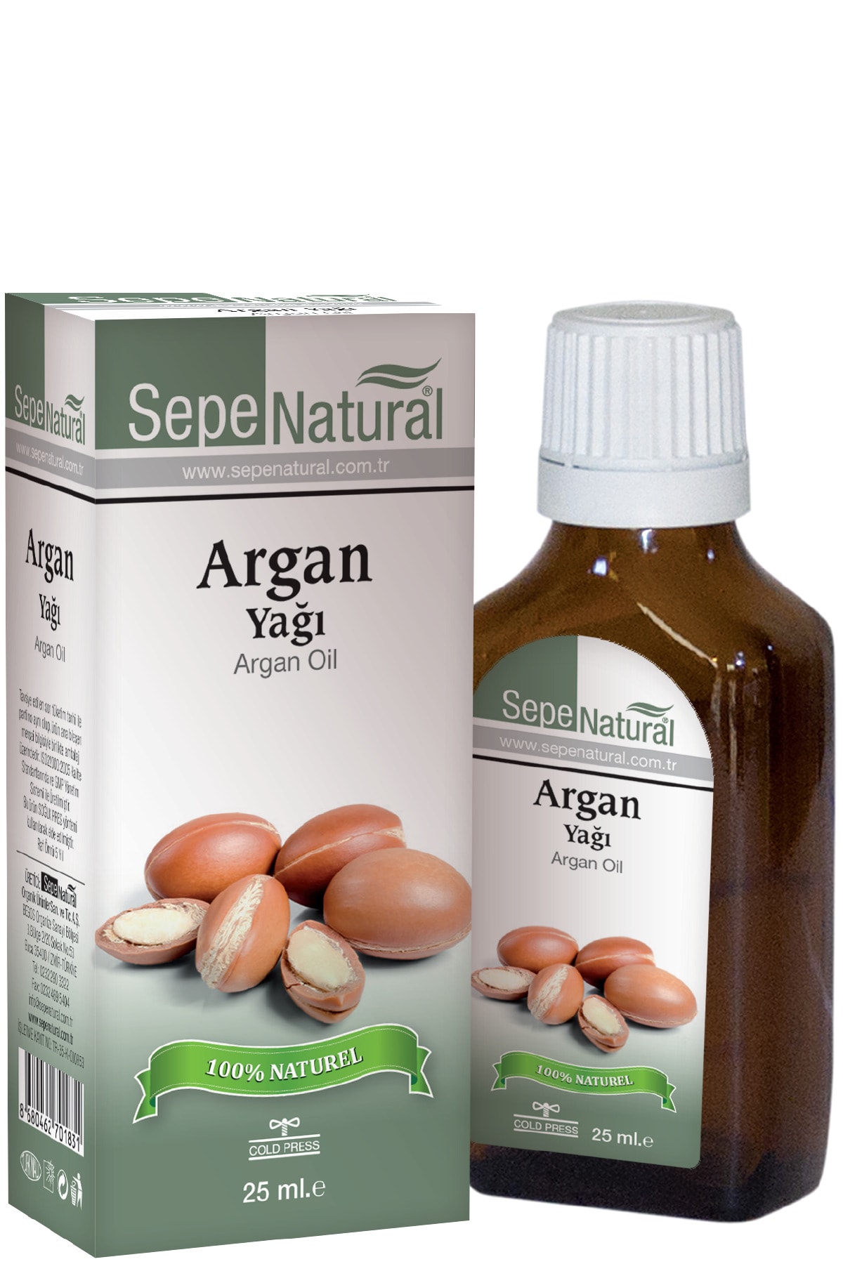 Sepe Natural Saf Argan Yağı 25 ml Soğuk Sıkım