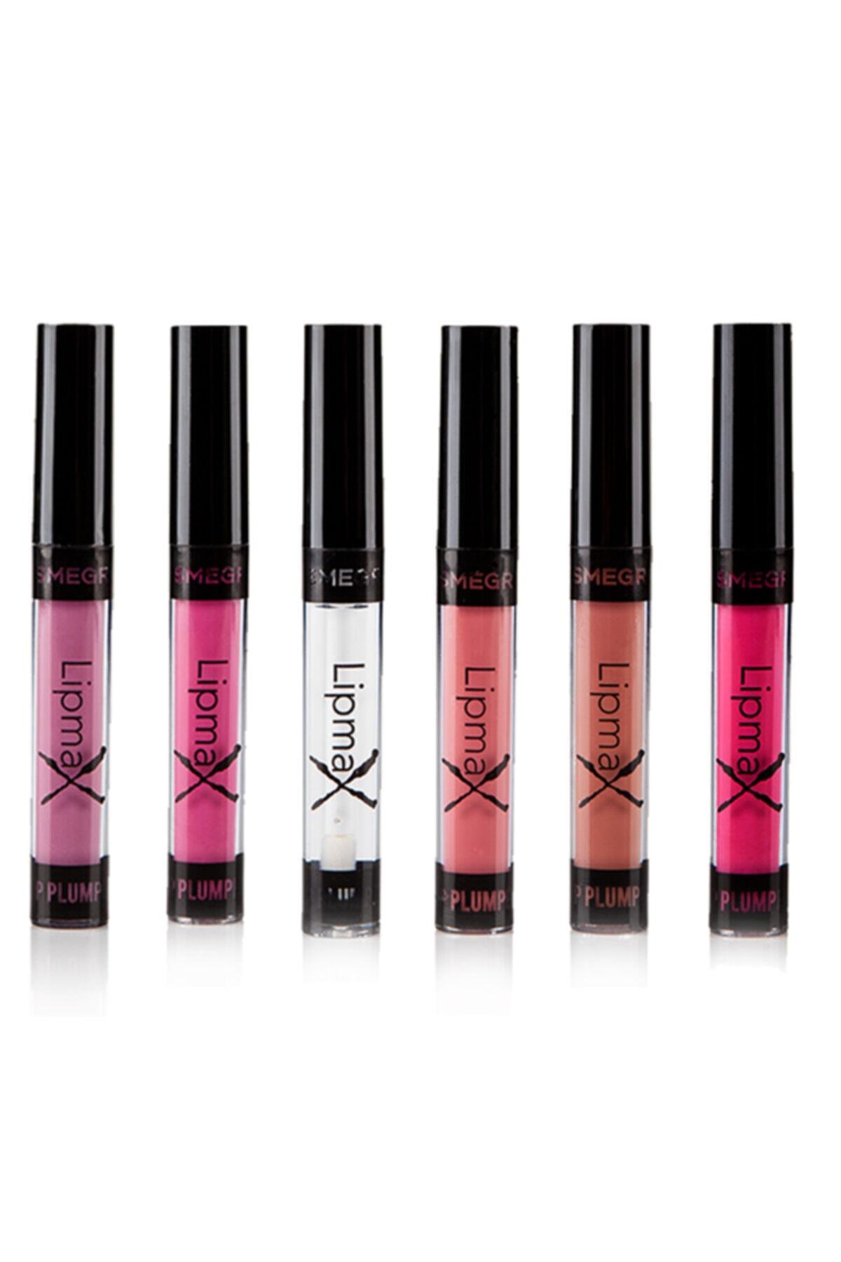 Lipmax Dolgunlaştırıcı Likit Mat Ruj 6'lı Set No: 1. 3 . 5 . 7 . 9 . 11