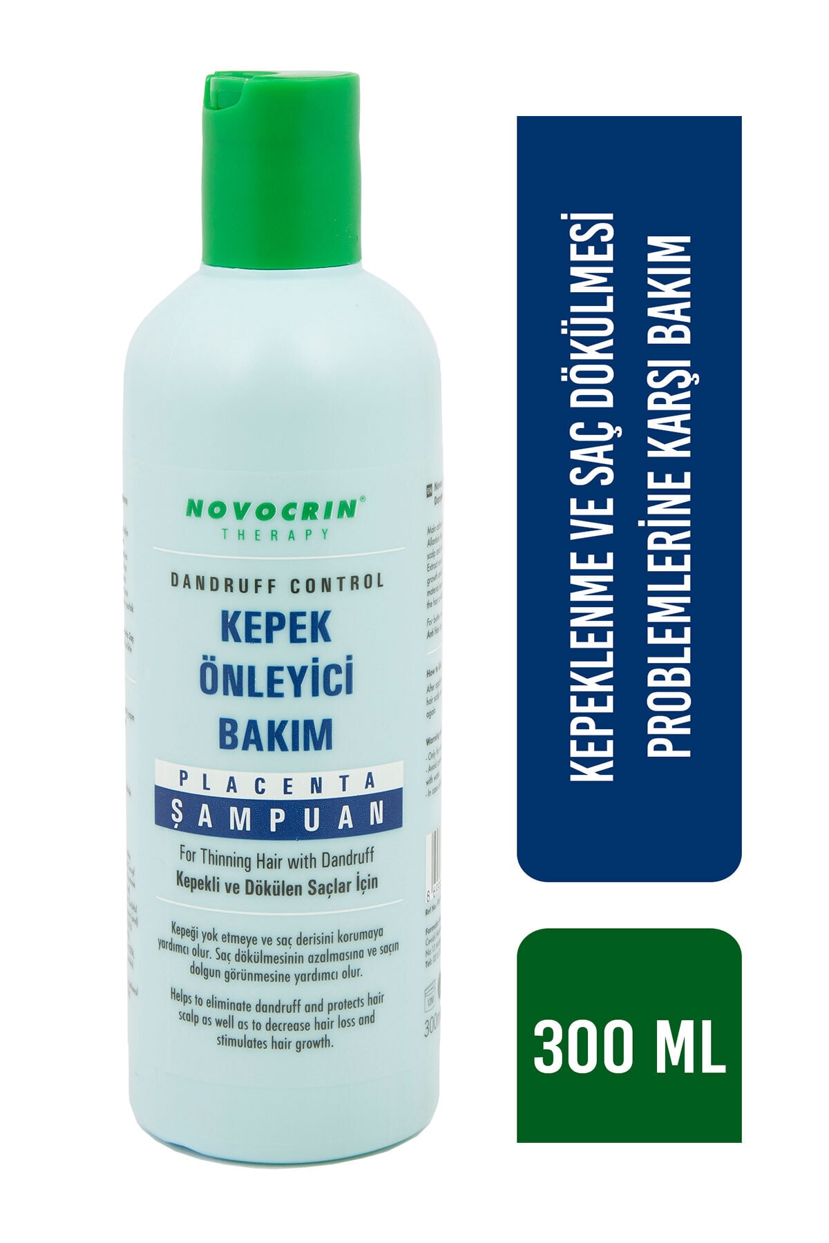 Novocrin Placenta Dandruff Control Kepekli Ve Dökülen Saçlar Bakım Şampuanı 300 Ml