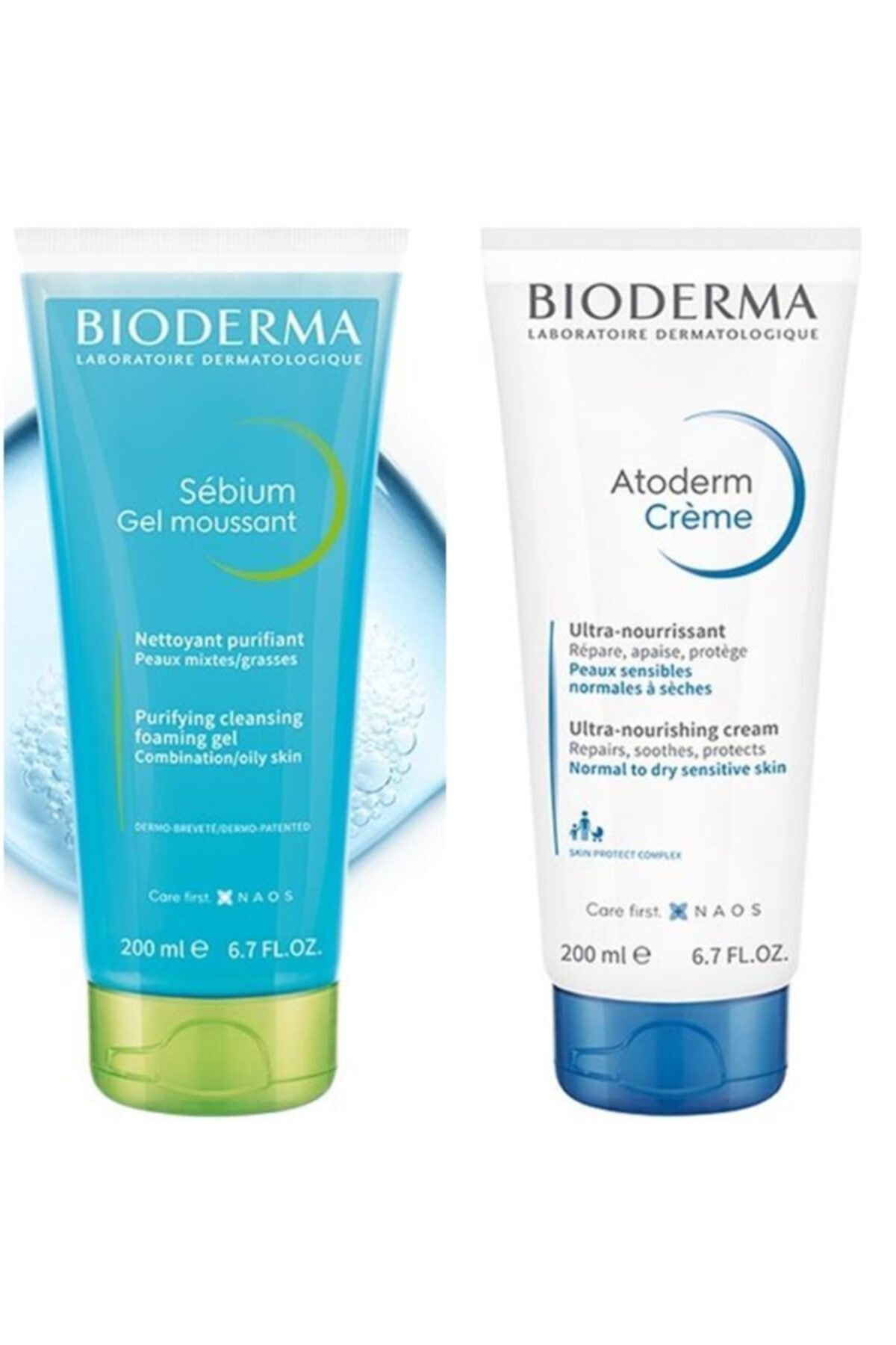 Bioderma Sebium Foaming Gel + Atoderm Cream