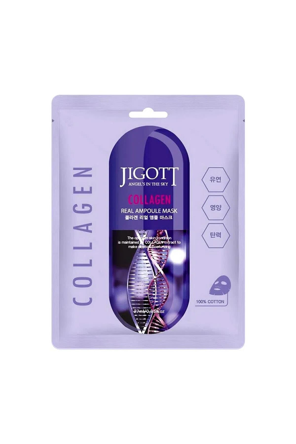 Jigott Collagen Elastikiyet Arttırıcı, Nemlendirici Ve Aydınlatıcı Real Ampul Maske