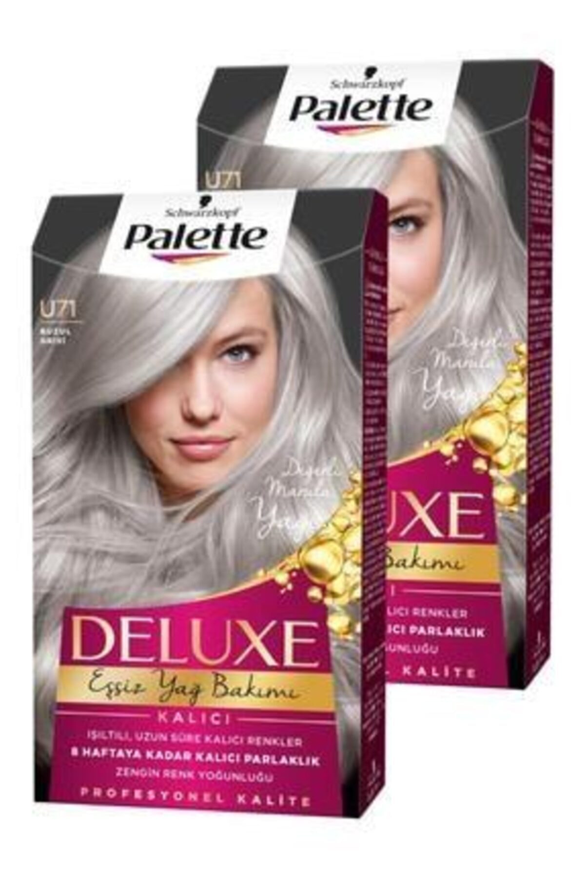 Schwarzkopf Palette Deluxe U71 Buzul Grisi X 2 Saç Boyas 50 ml