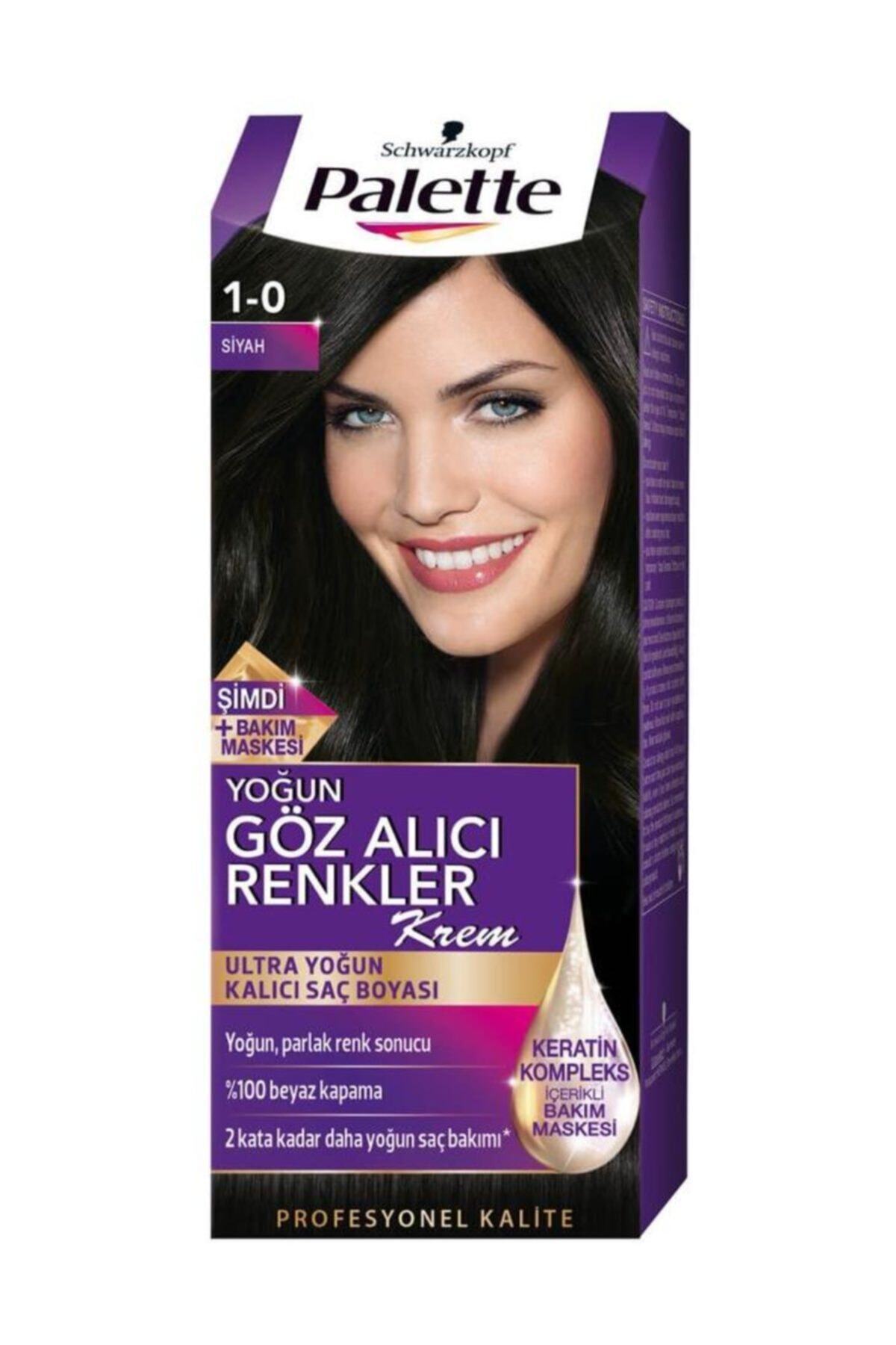 Schwarzkopf Palette Natural Göz Alıcı 1-0 Siyah Saç Boyası