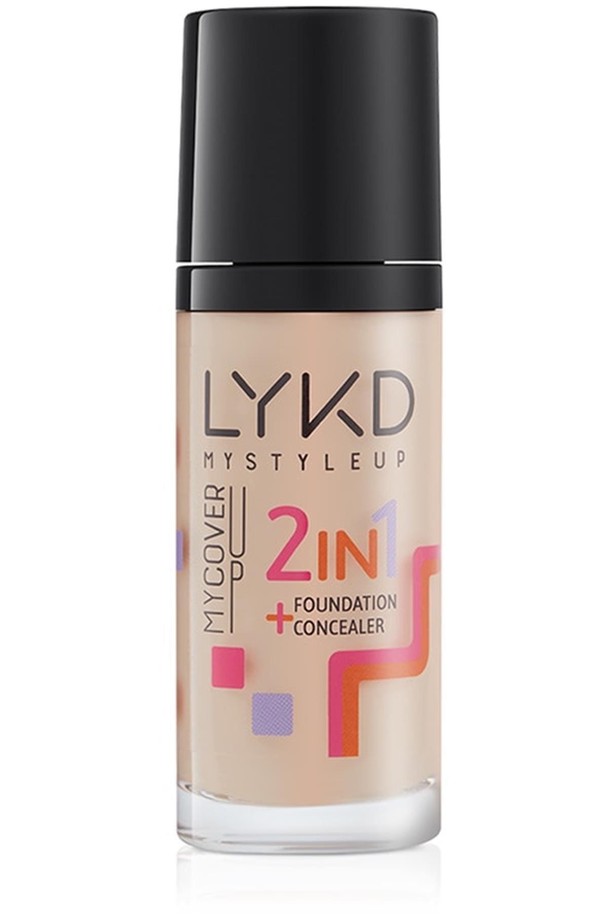 lykd 2 In 1 Fondöten 133 Rose Almond