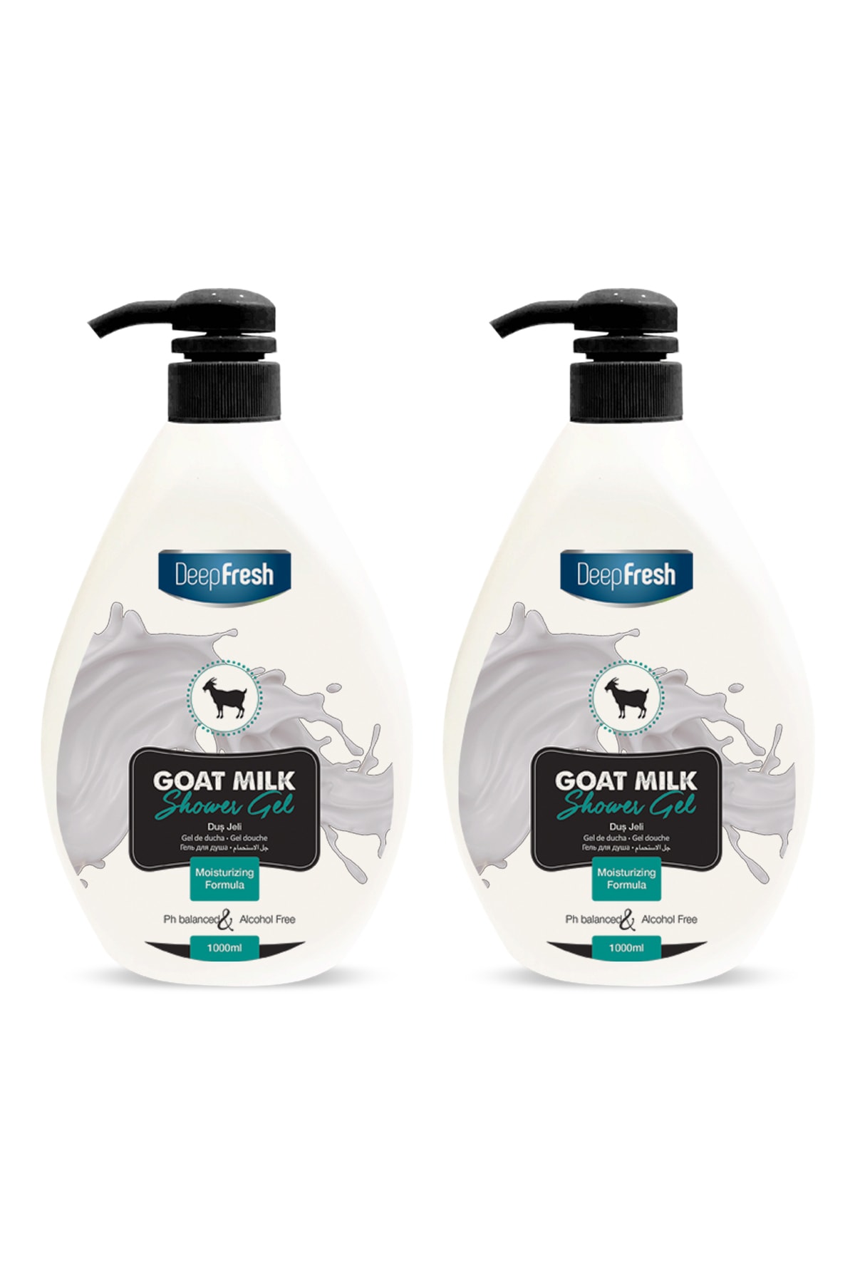 Deep Fresh Keçi Sütü Duş Jeli 1 lt x 2 Adet