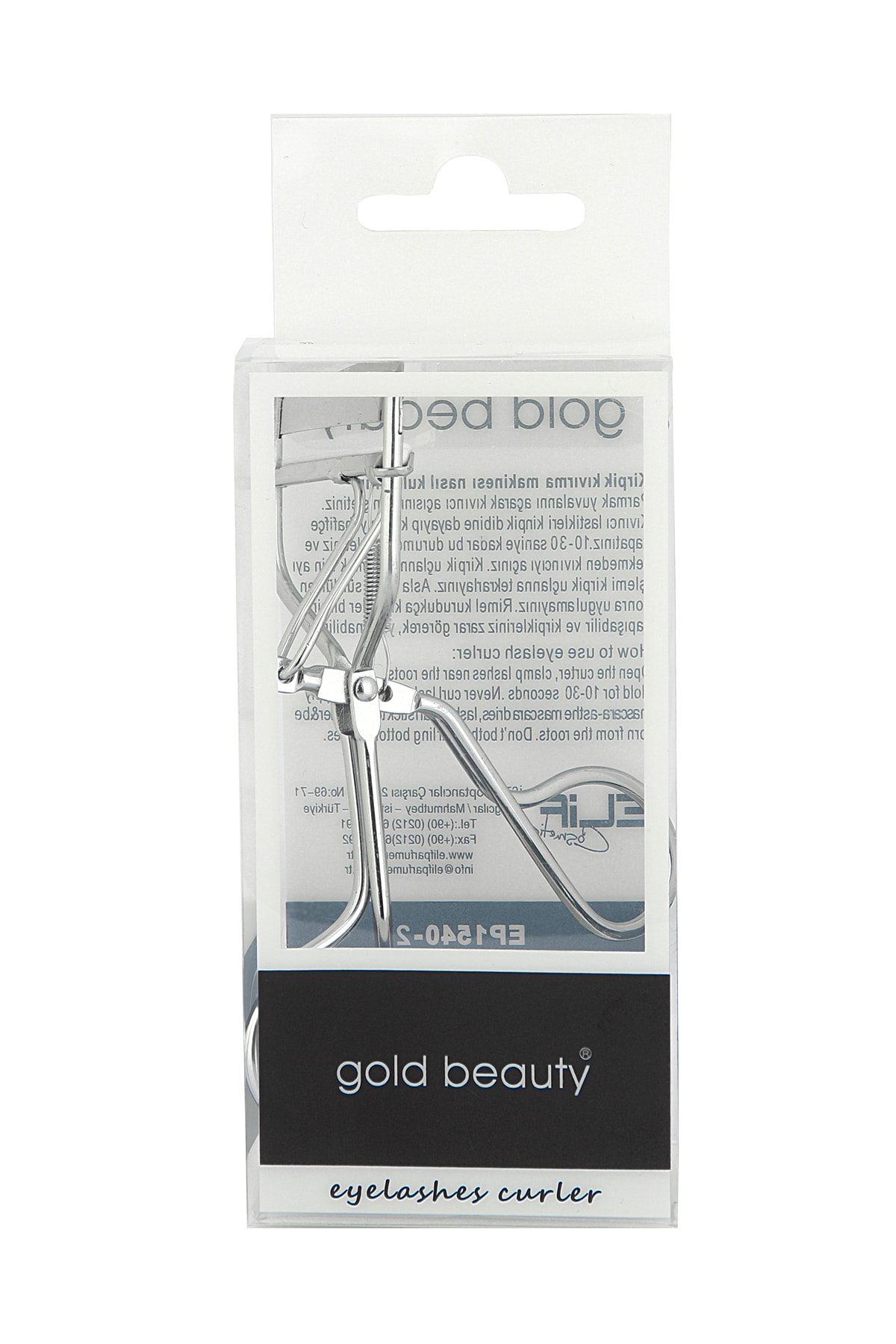 Gold Beauty Kirpik Kıvırma Makası Gri (yedekli)