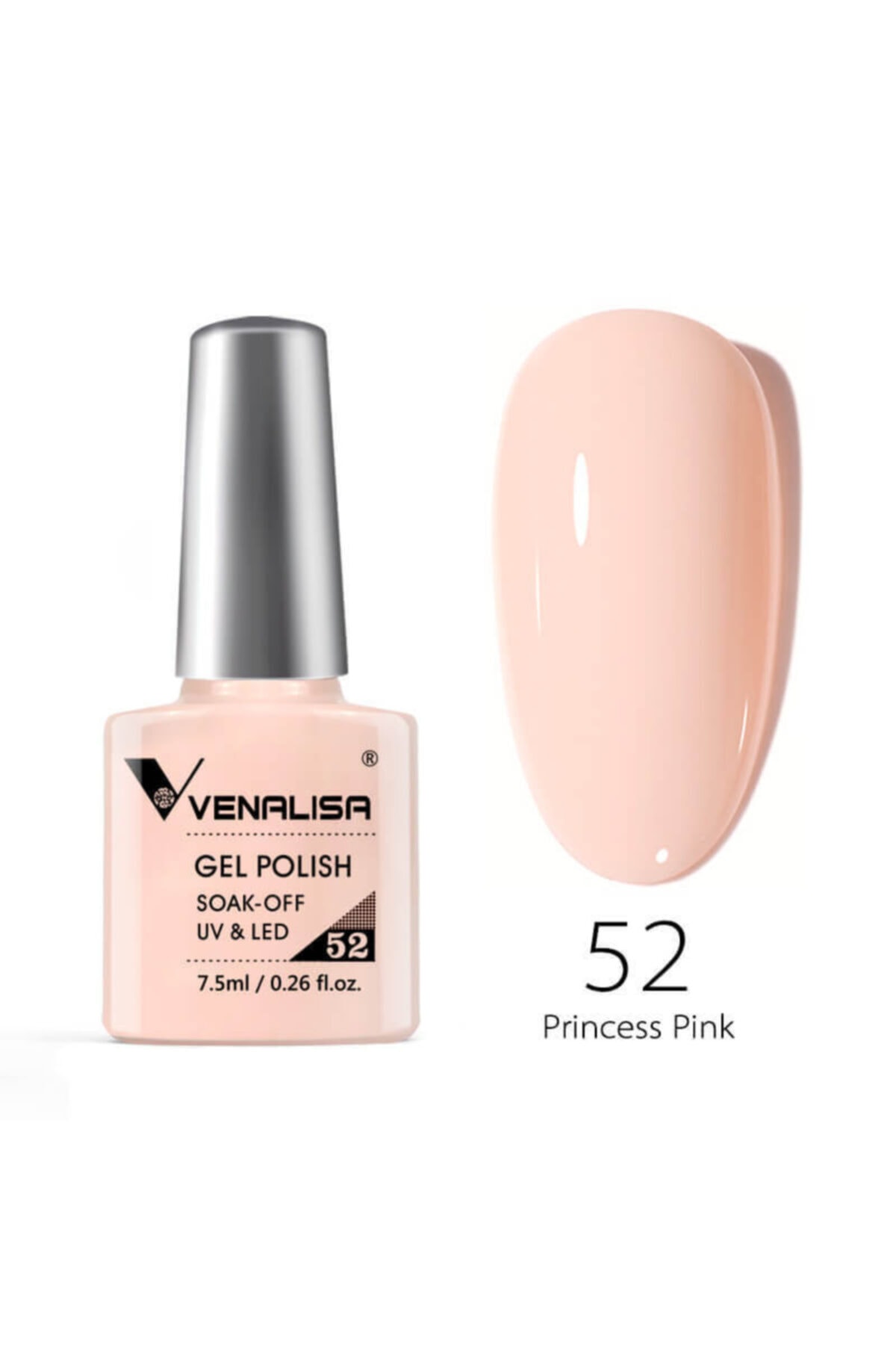 Venalisa 7.5 Ml Uv Led Kalıcı Oje Princess Pink No.52