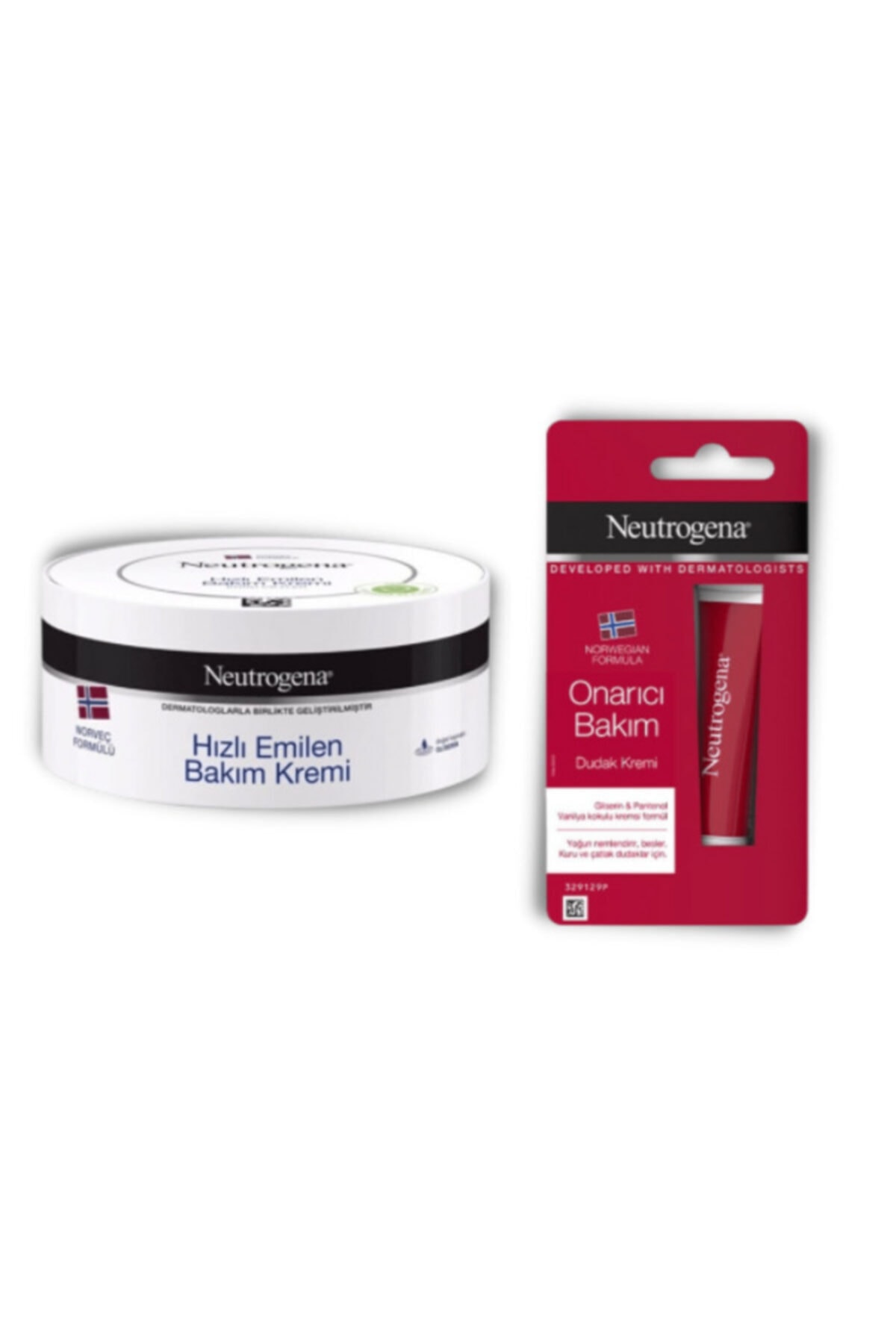 Neutrogena Norveç Formülü Hızlı Emilen Bakım Kremi 200 ml Onarıcı Bakım Dudak Kremi 15 Ml