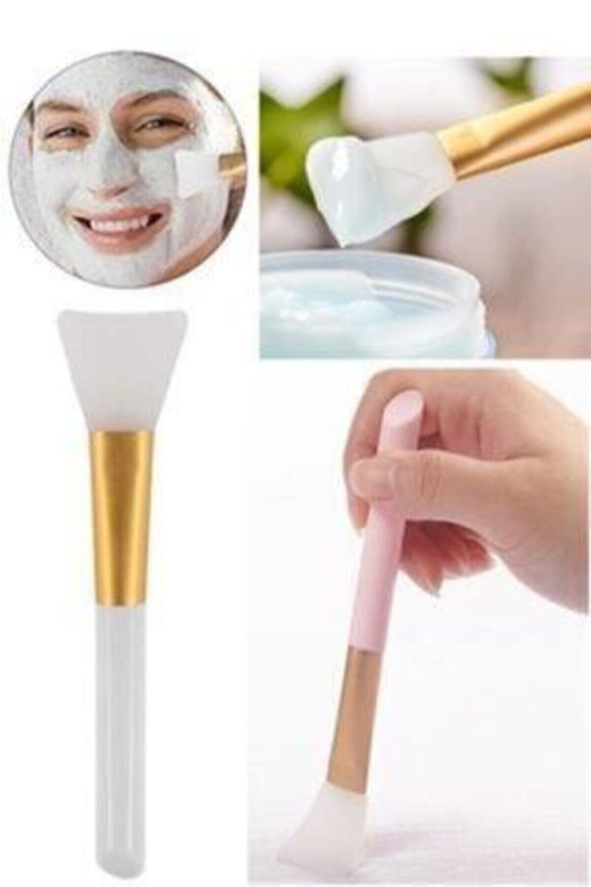MUJGAN Beyaz Silikon Maske Sürme Fırçası