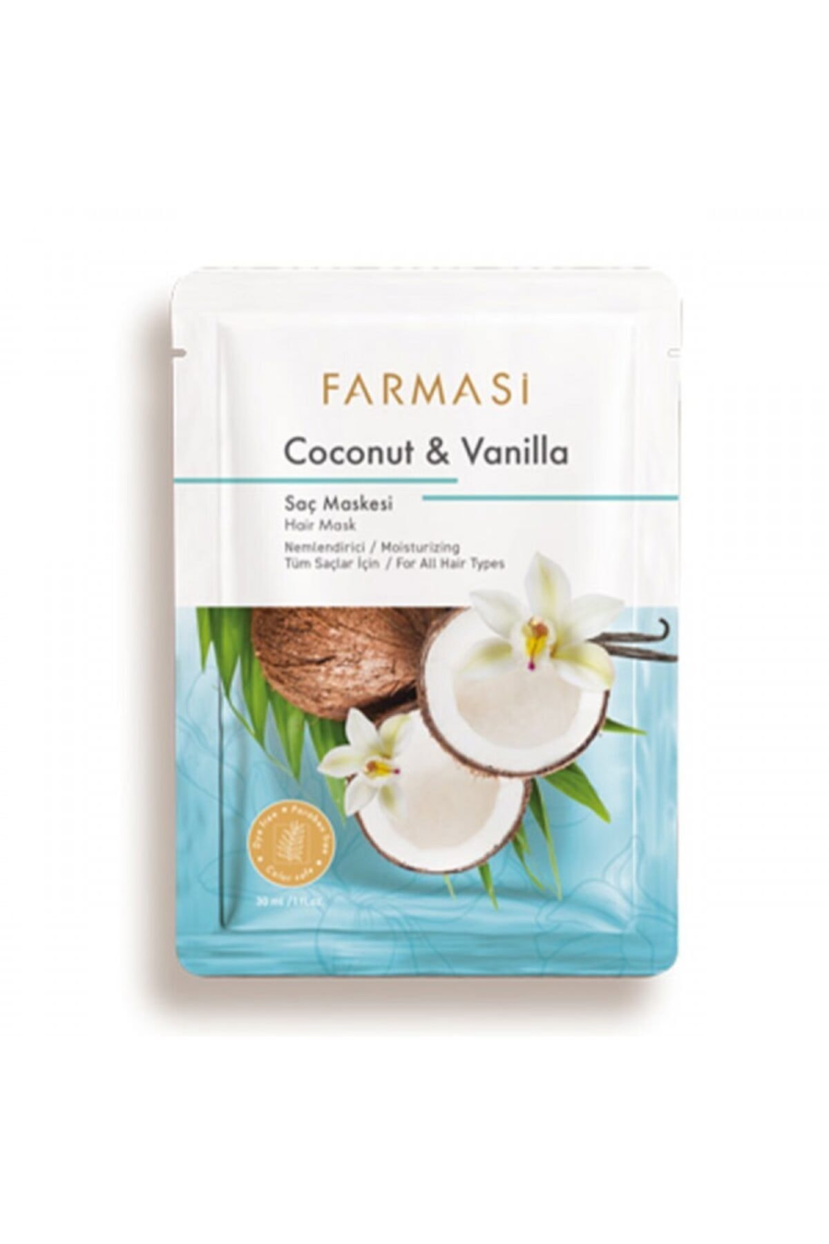 Farmasi Hindistan Cevizi & Vanilya Sachet Saç Maskesi 30 ml