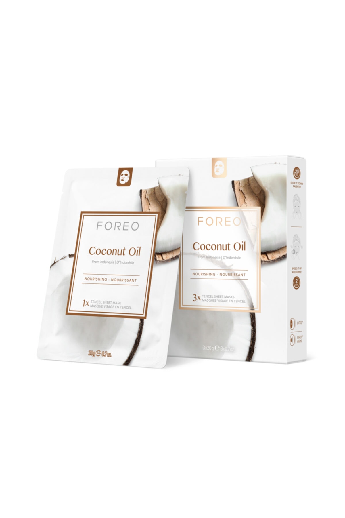 FOREO Coconut Oil Besleyici 3'lü Kağıt Maske
