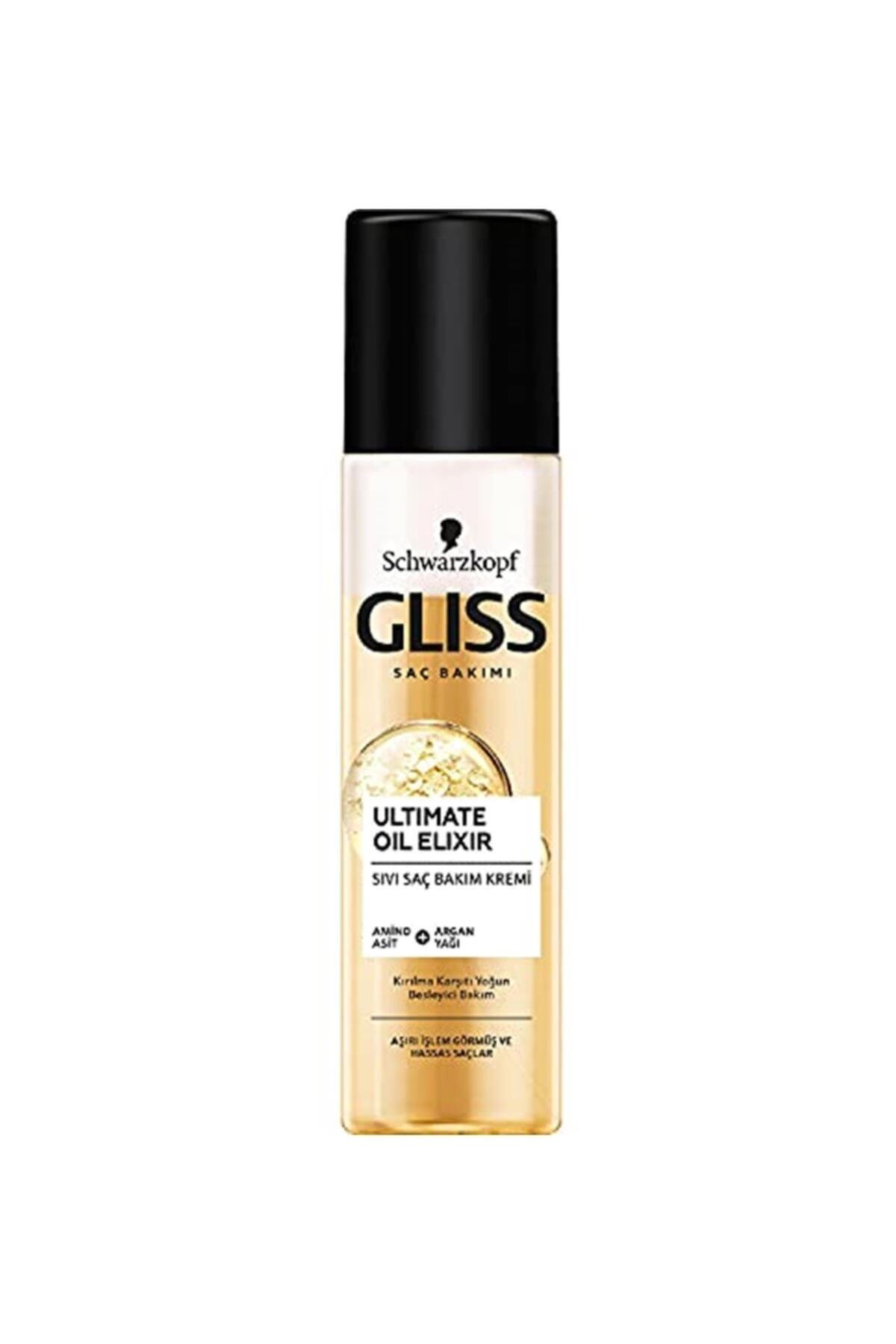 Gliss Schwarzkopf Ultimate Oil Elixir Sivi Saç Kremi 200 Ml 1 Paket Saç Kremi