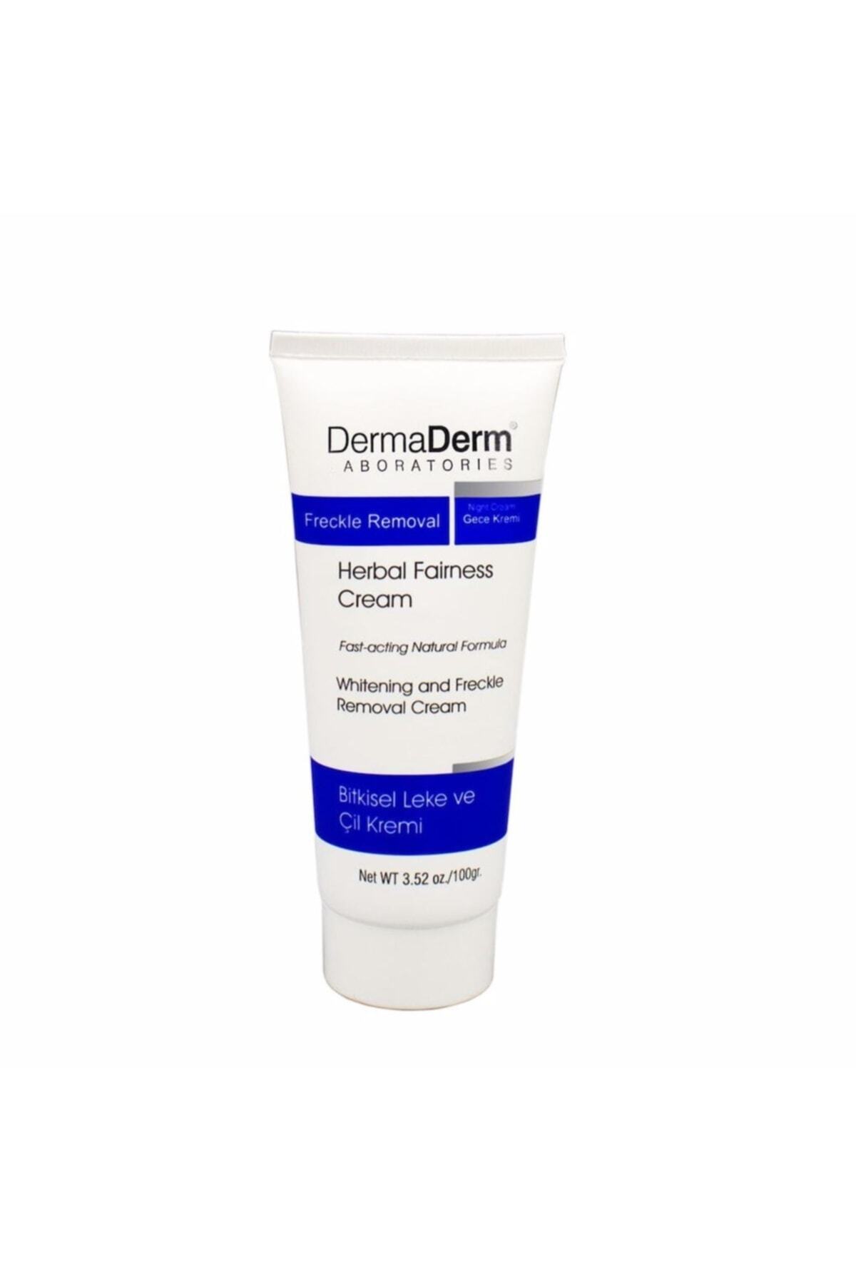 DermaDerm Bitkisel Yüz Leke Kremi Gece Kremi Leke Açıcı Yeşil Çay Özlü