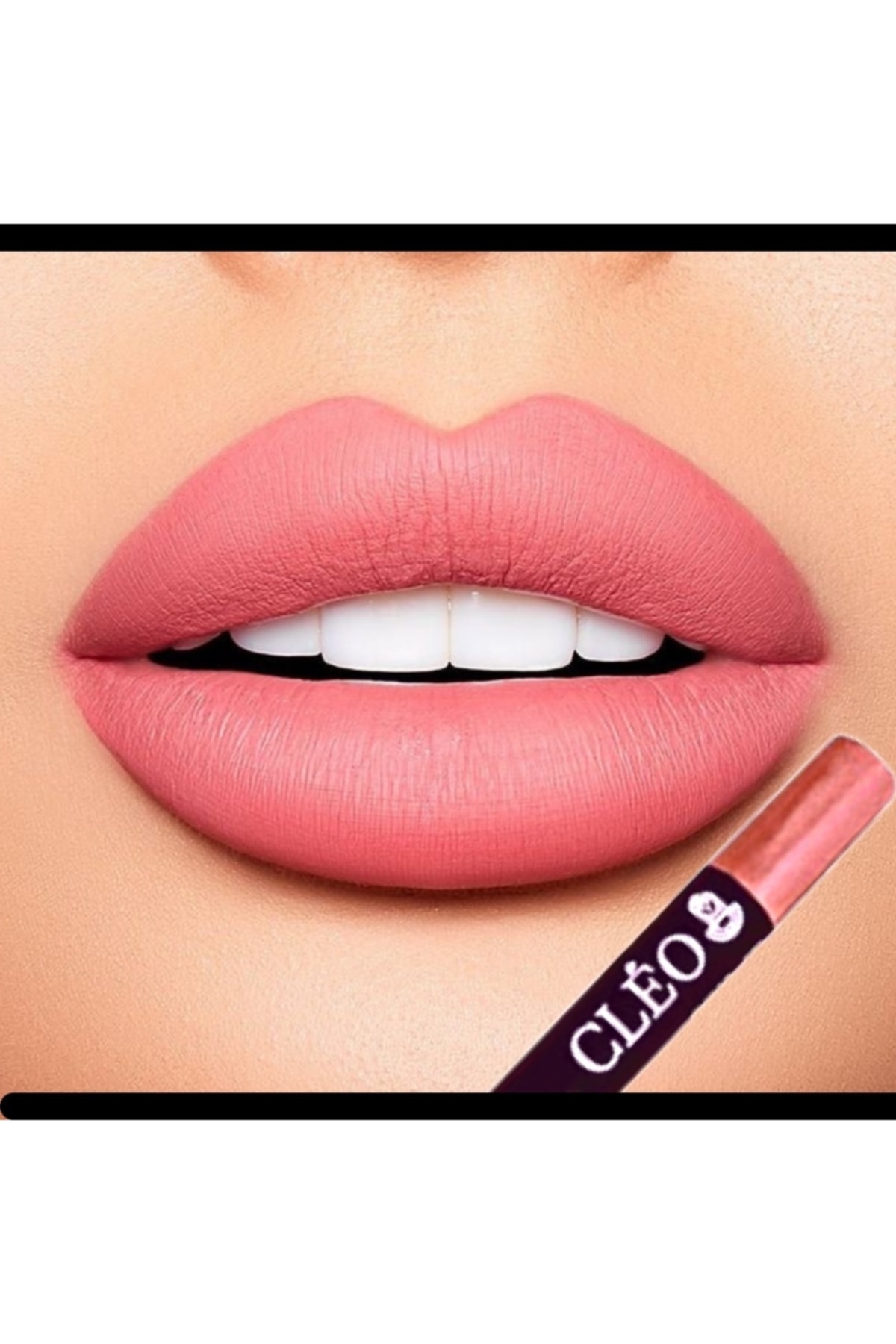 Cleo Cosmetics 24 Saat Kalıcı Waterproof Matte Lıpstıck Crayon - Pembe-