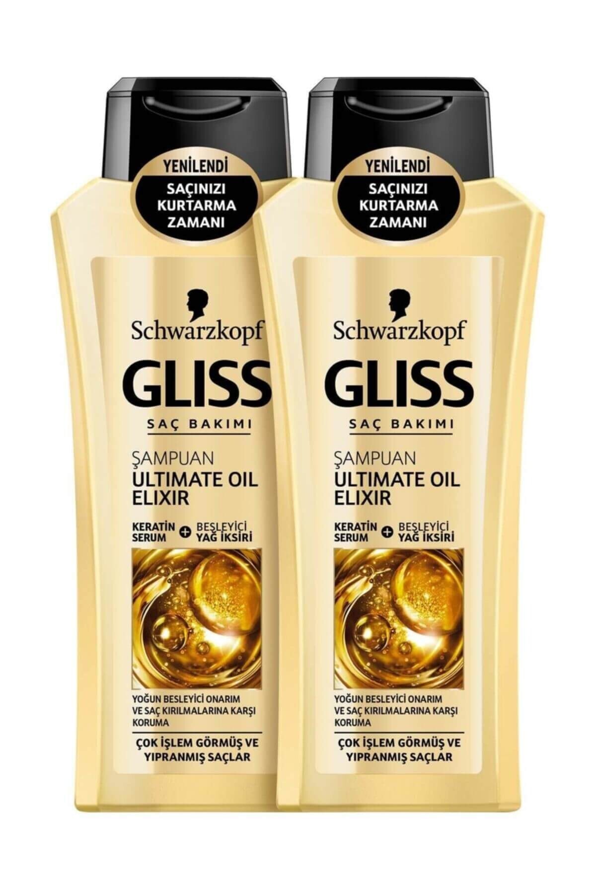 Gliss Ultimate Oil Elixir Şampuan 360 ml X 2'li Paket 862496113854