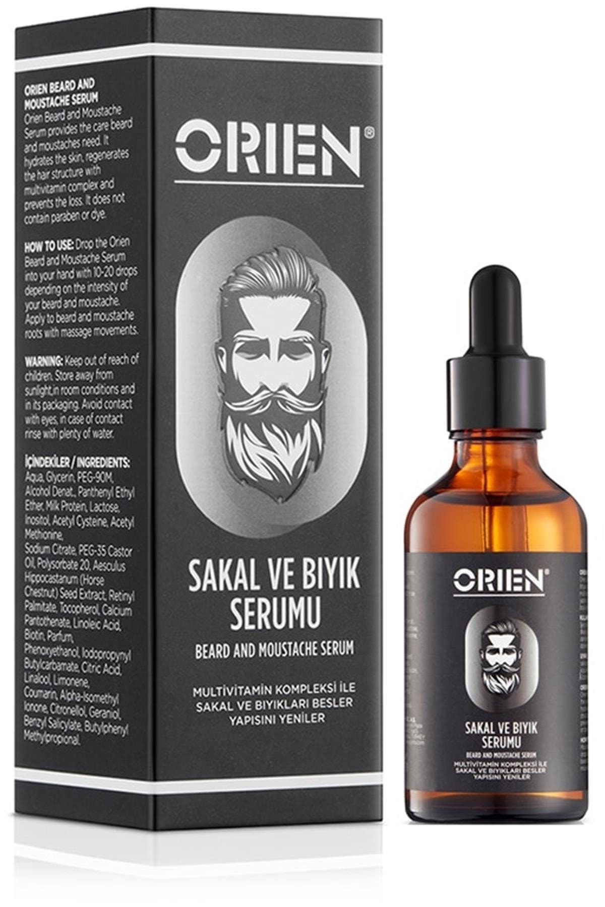 Orien Erkek Sakal Ve Bıyık Dökülme Karşıtı Ve Güçlendirici Serumu 50 ml