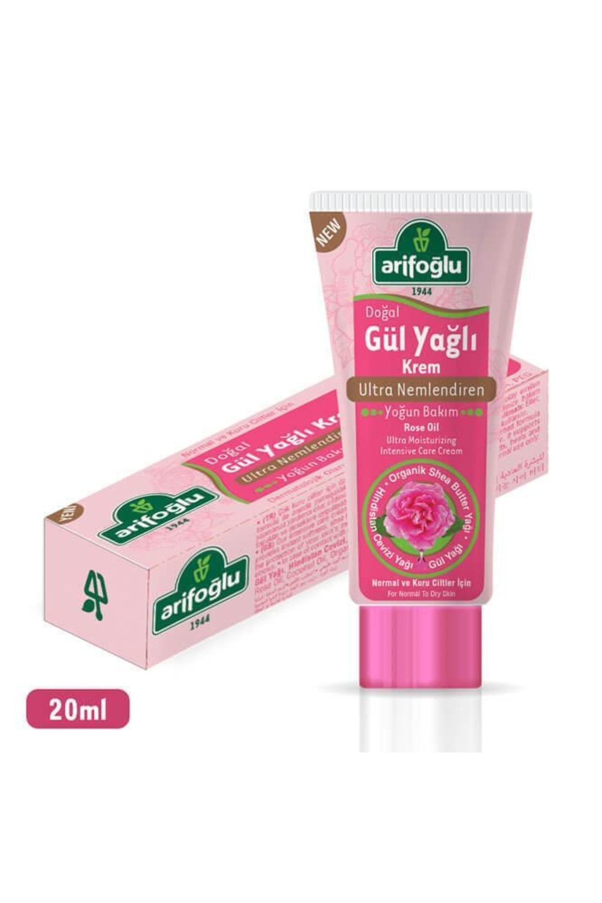 Arifoğlu Doğal Gül Yağlı Krem 20ml