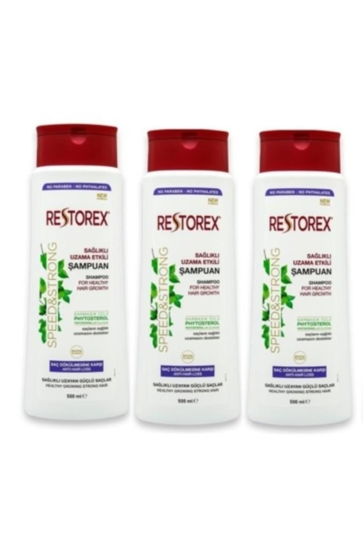 Restorex Sampuan Sağlıklı Uzama Etkili Saç Dökülmesine Karşı Etkili X 3 Adet 500 ml
