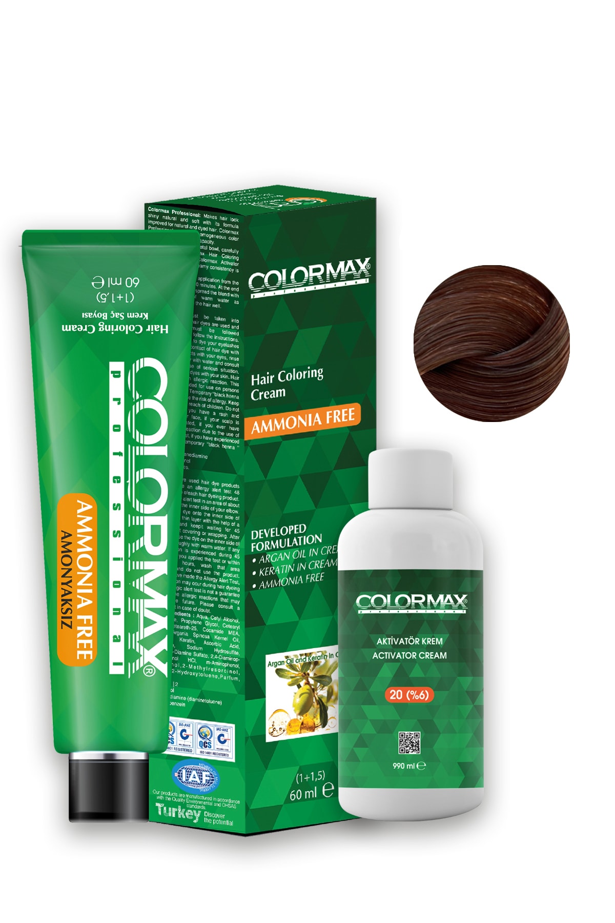 Colormax Amonyaksız 60 ml Saç Boyası No:5.34