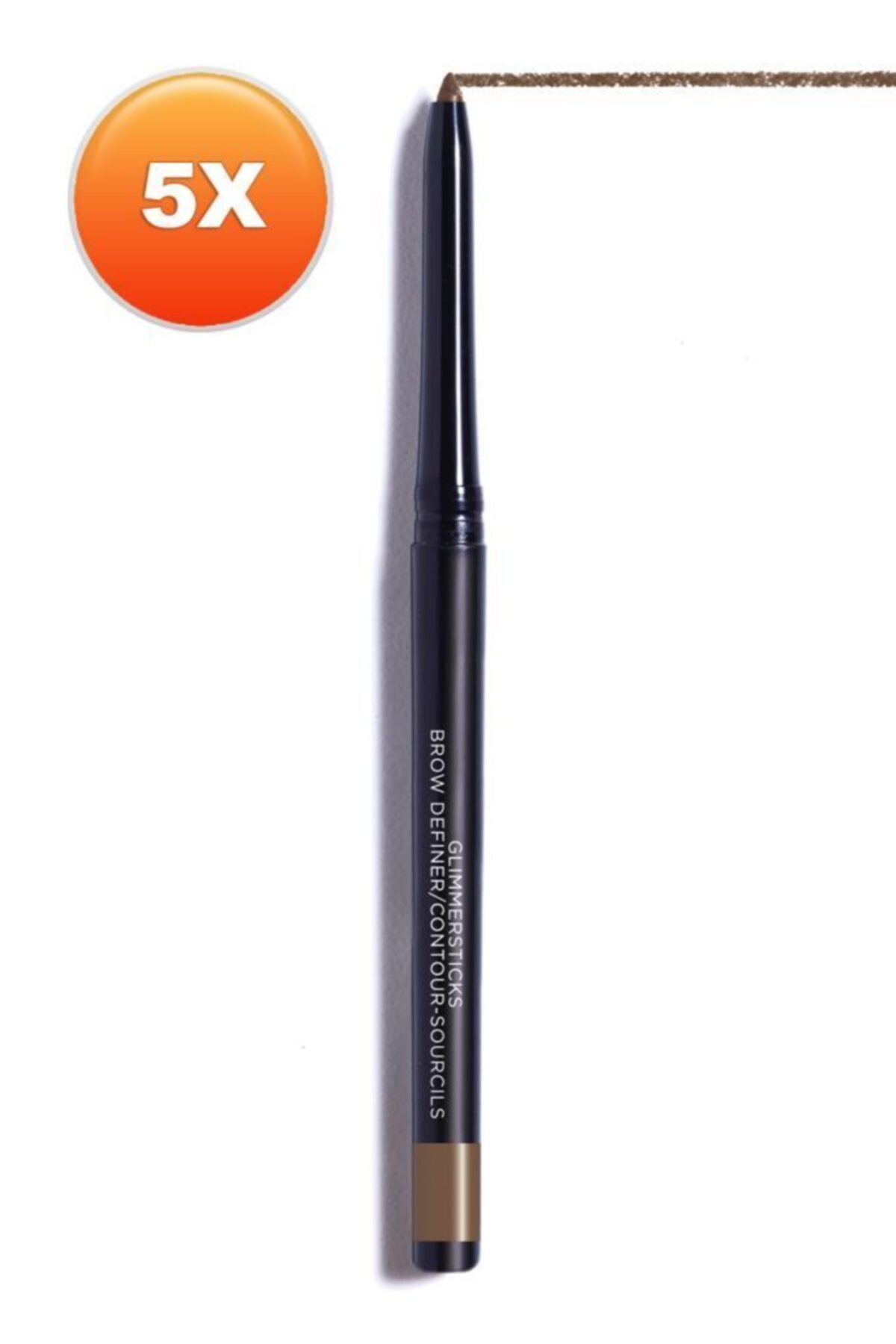 AVON Glimmersticks Açılıp Kapanabilen Kaş Kalemi Dark Brown Beşli Set
