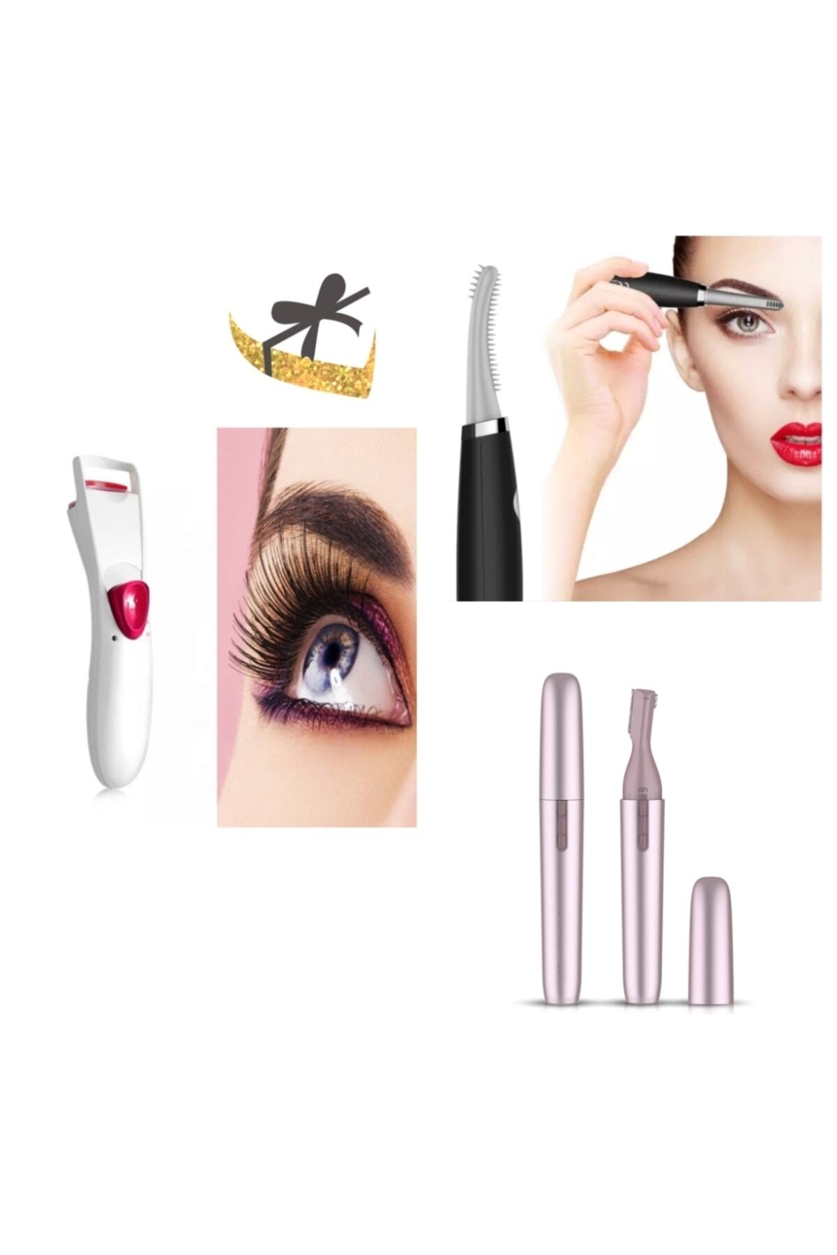 Beauty Box 2'li Isıtmalı Kirpik Kıvırıcı + Kaş Trimmer Süper Kombo Set