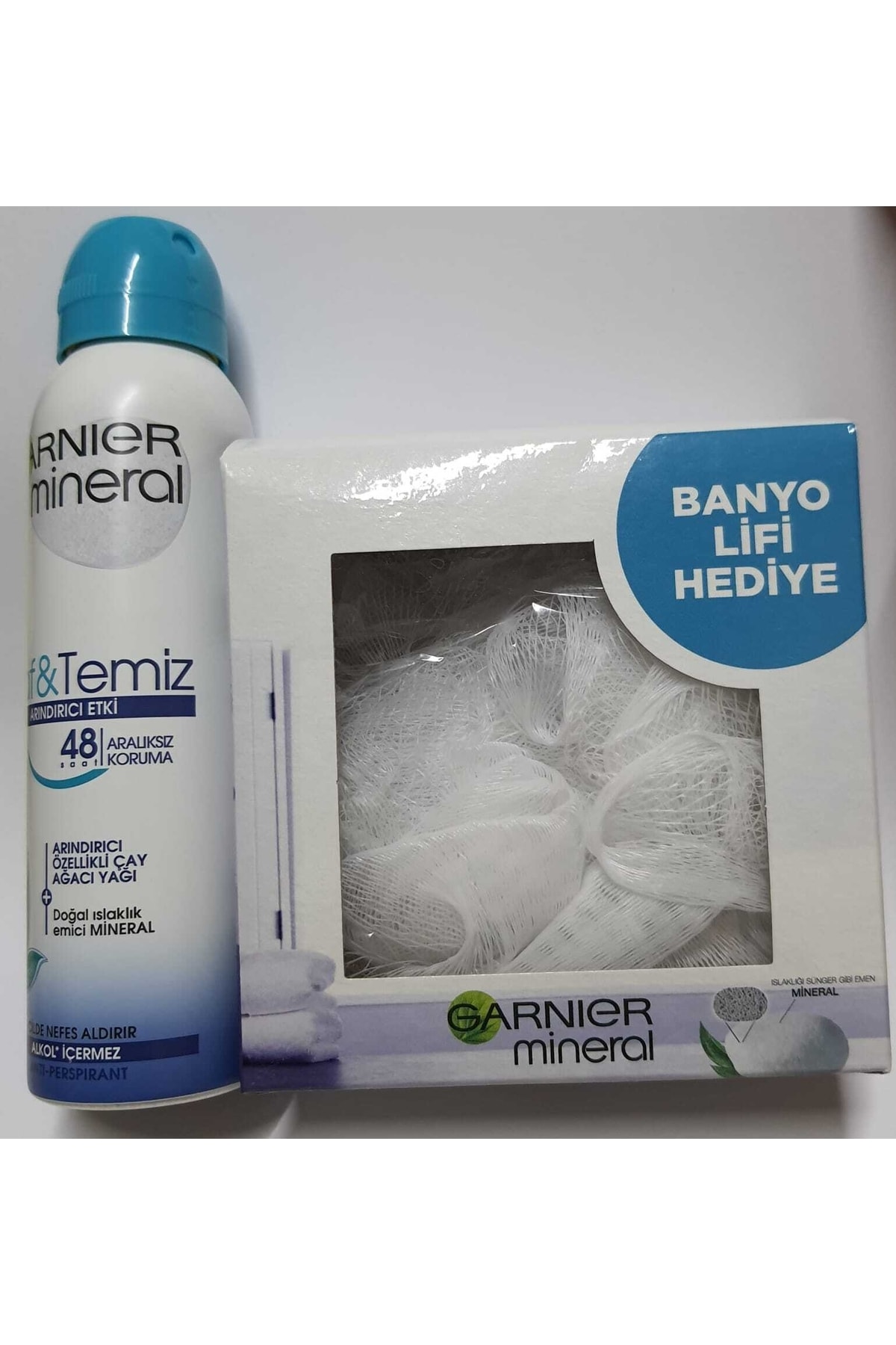 Garnier Deo Byn Saf Ve Temiz Aerosol 150 ml Sprey + Lif Hediyeli