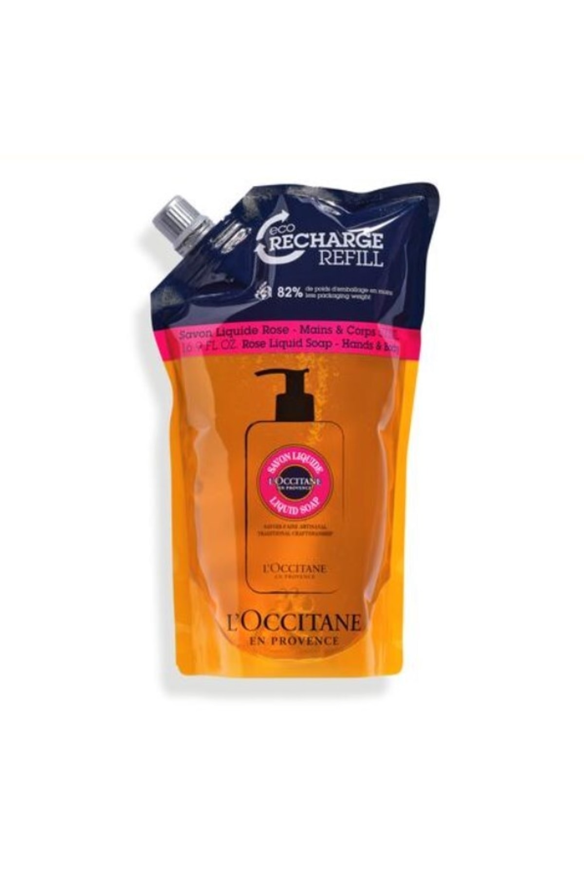 L'Occitane Rose Sıvı Sabun Ekonomik & Ekolojik Yedek - Rose Liquid Soap Refill 500 Ml