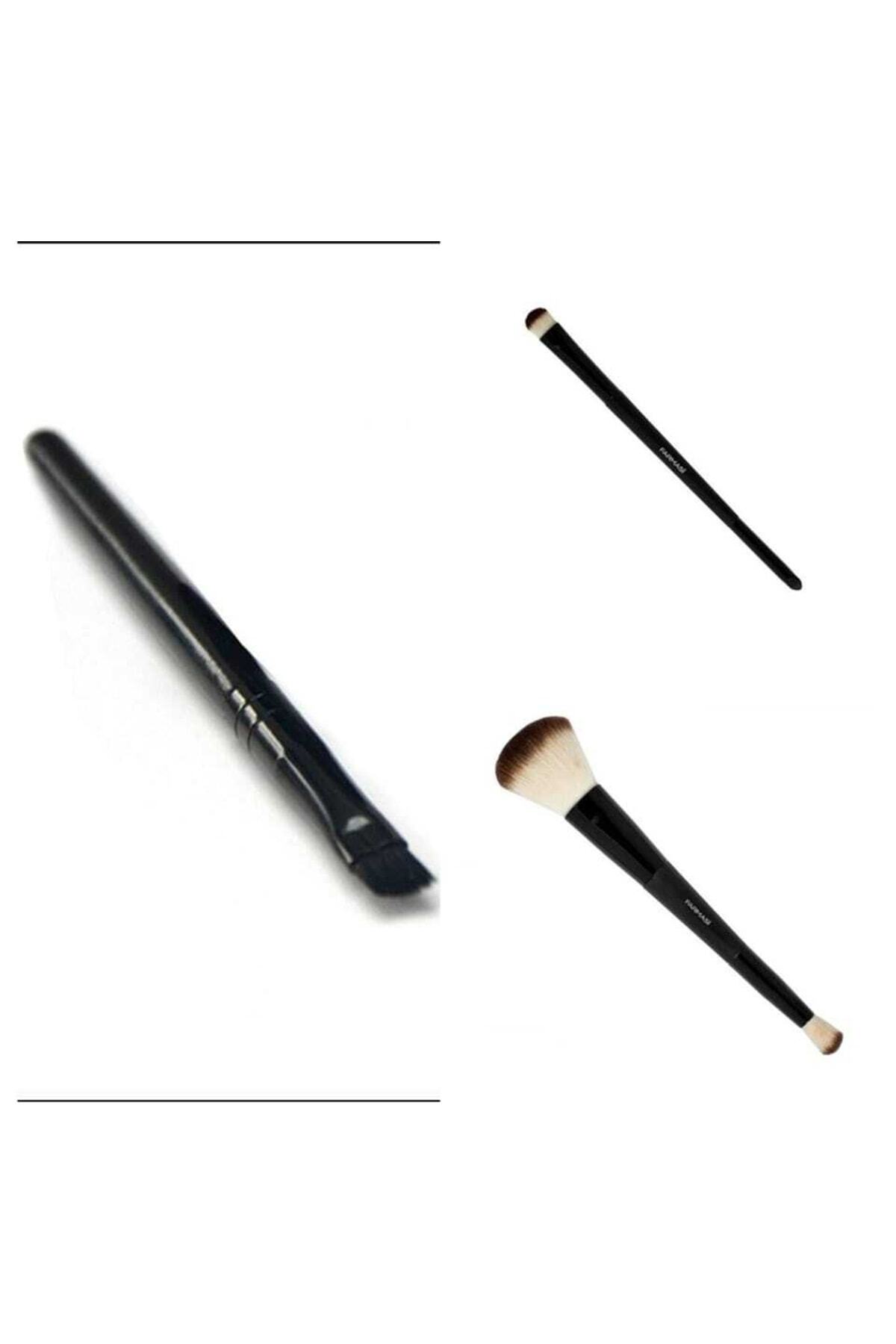 Farmasi Göz Farı Fırçası & Kesik Uçlu Allık Fırçası & Eyelenir Fırçası