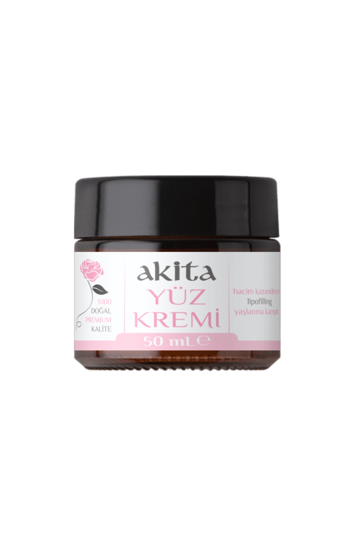 Akita % 100 Doğal Lipofillig Yüz Kremi Gece Gül 50ml