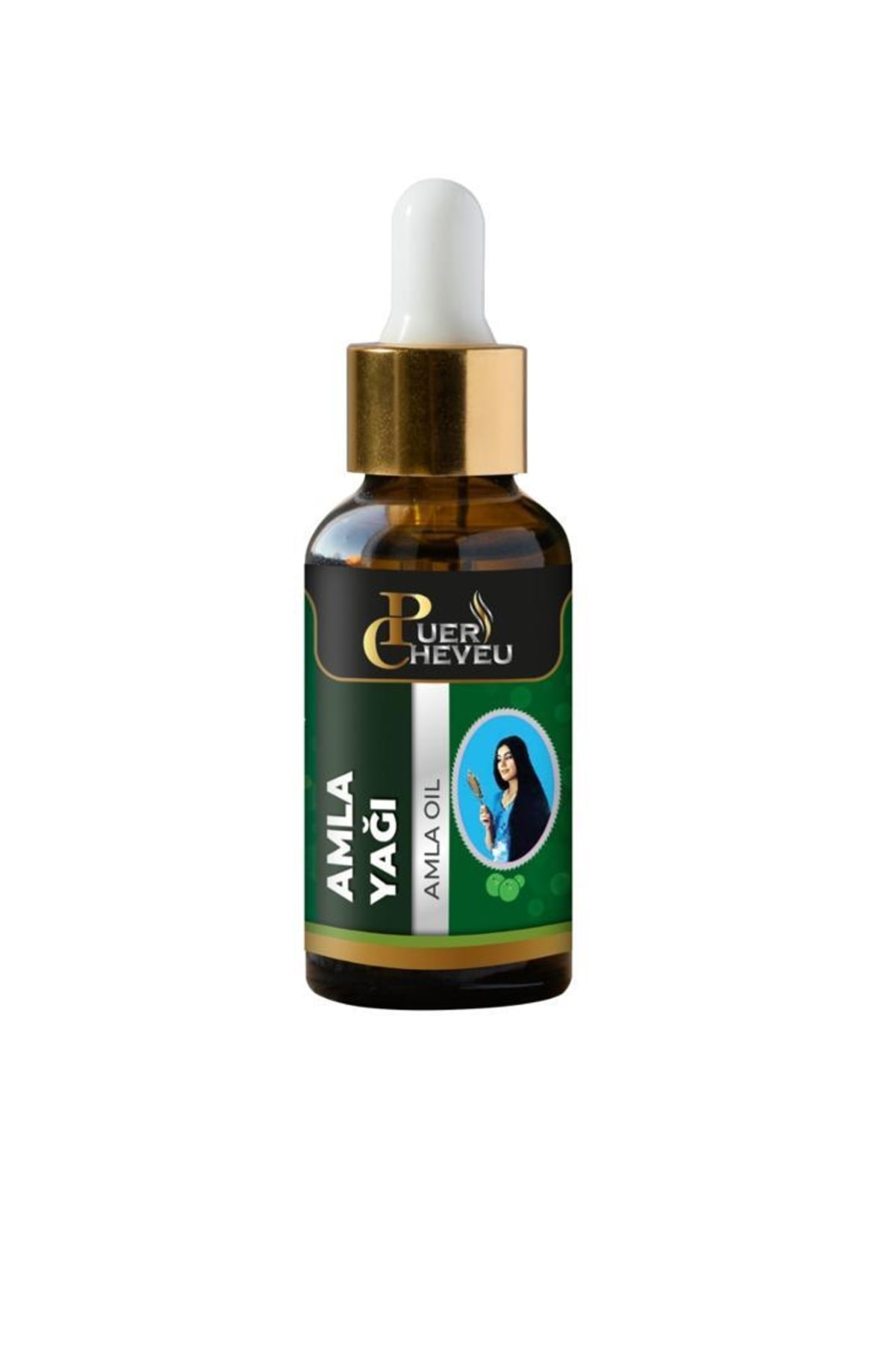 puer cheveu Saf Katkısız Amla Yağı Yavaş Uzayan Saçlara Özel 20 Ml Saf Amla Yağı