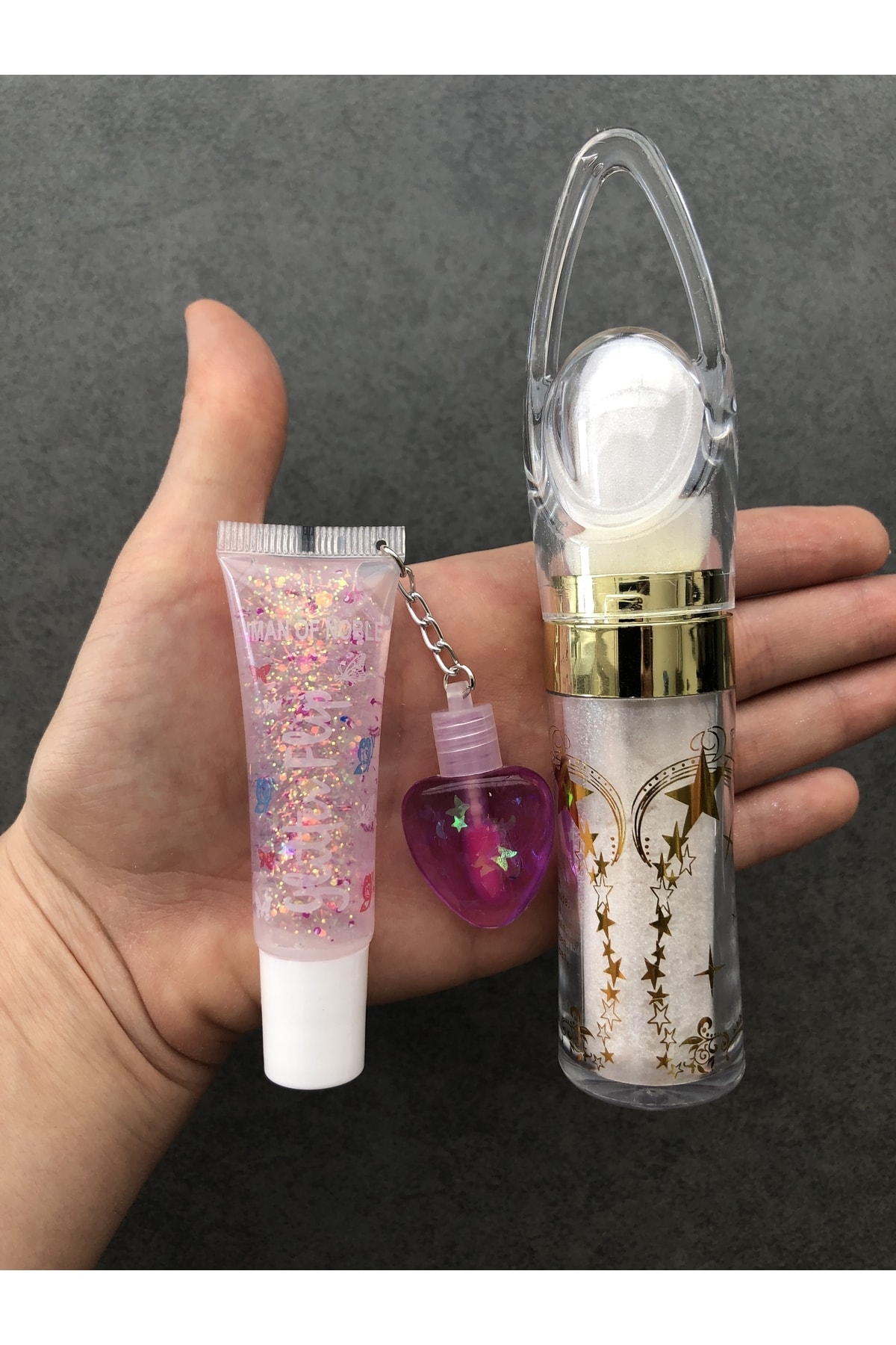 Zetmoda Kalpli Dudak Parlatıcısı Ve Vücut Simi Seti Lip Gloss Lip Balm Lip Oil Shiny