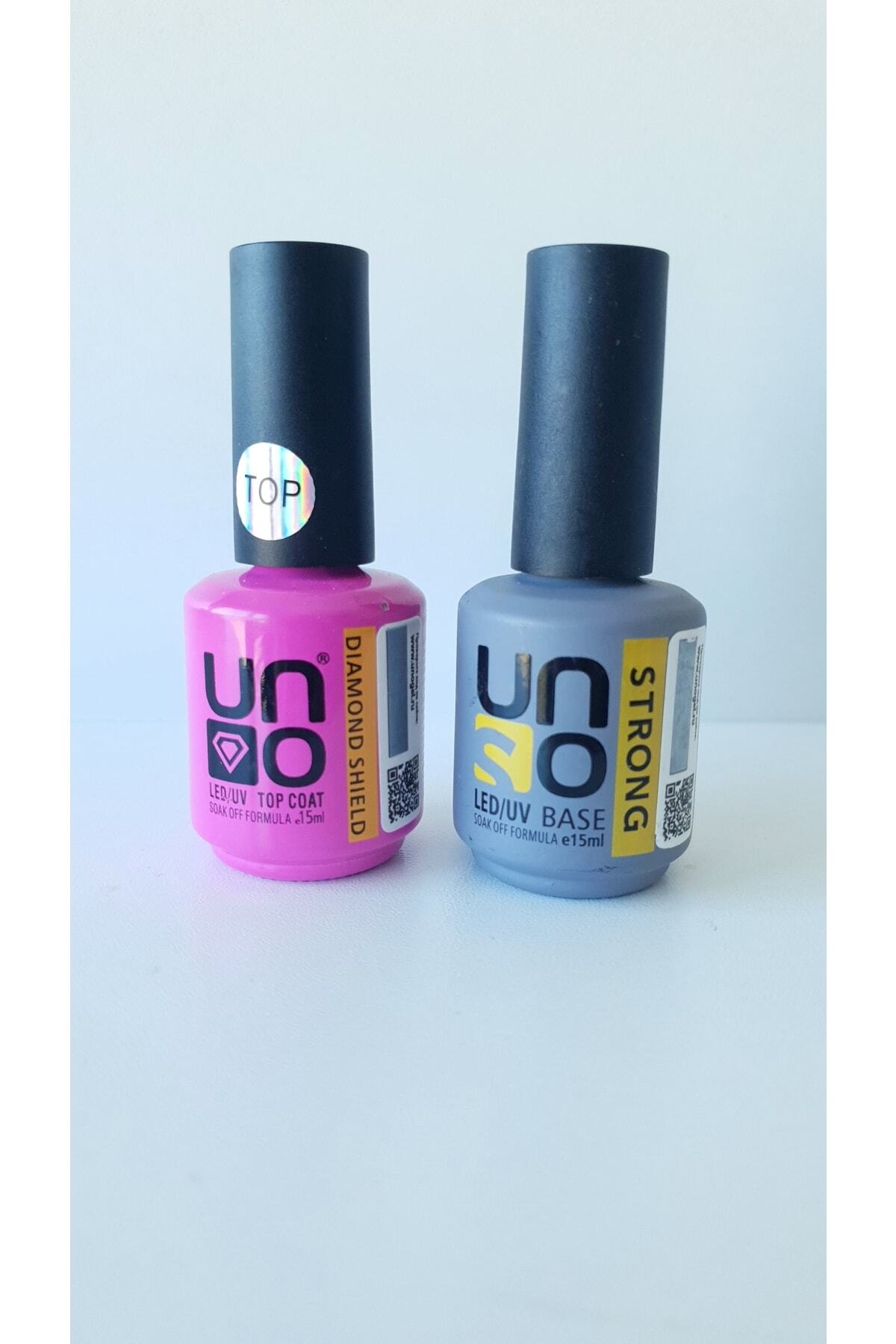 UNOMED Diamond Shine Top Coat 15ml /strong Base Coat 15ml