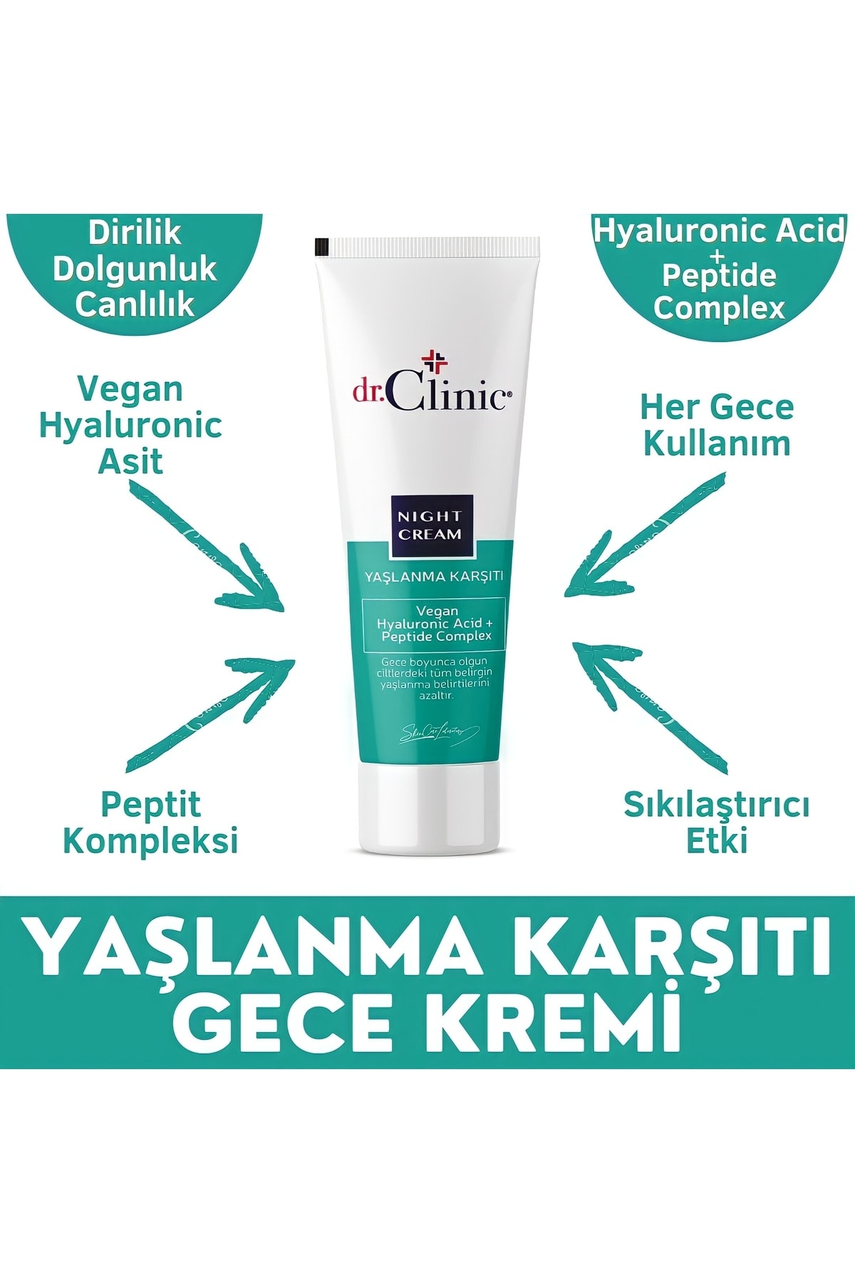 Dr. Clinic Dr.clinic Yaşlanma Karşıtı Gece Kremi 50 ml