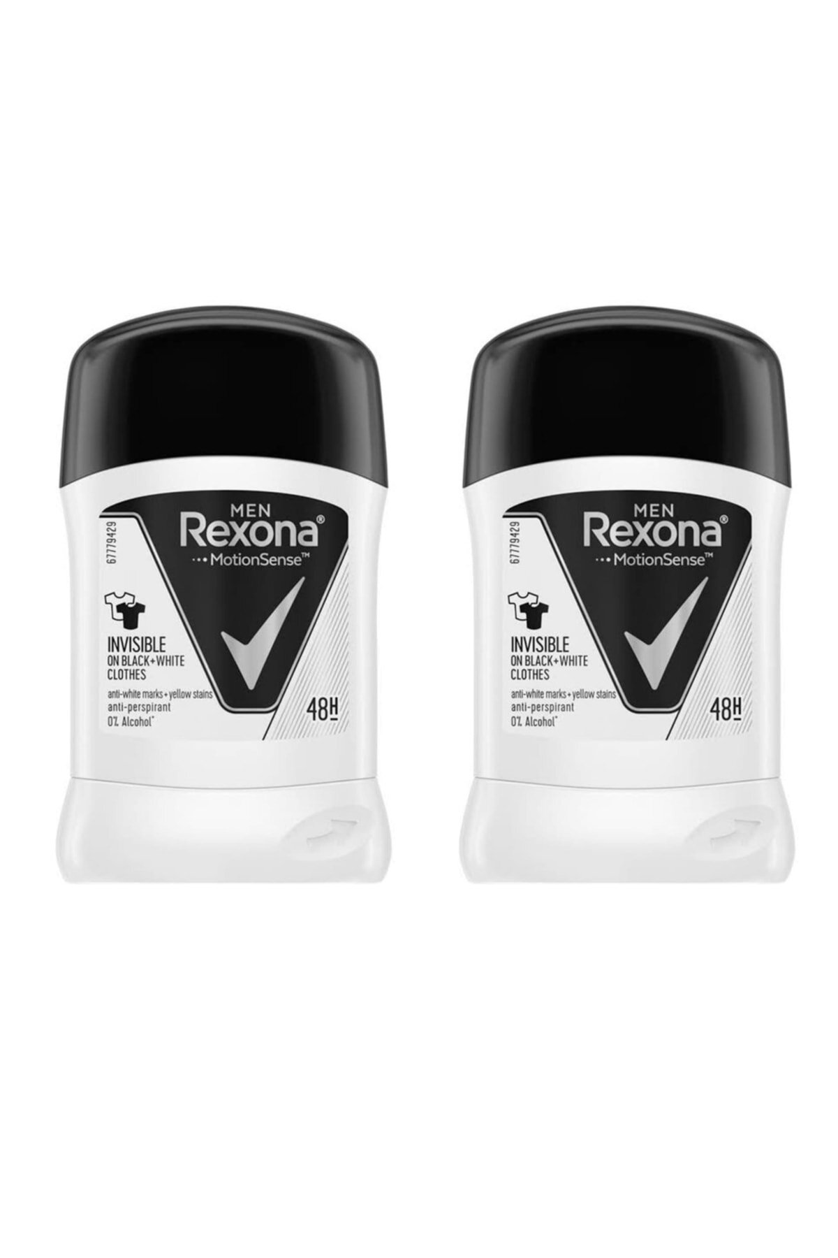 Rexona Men Invisible Black & White Stick 50ml * 2 Adet