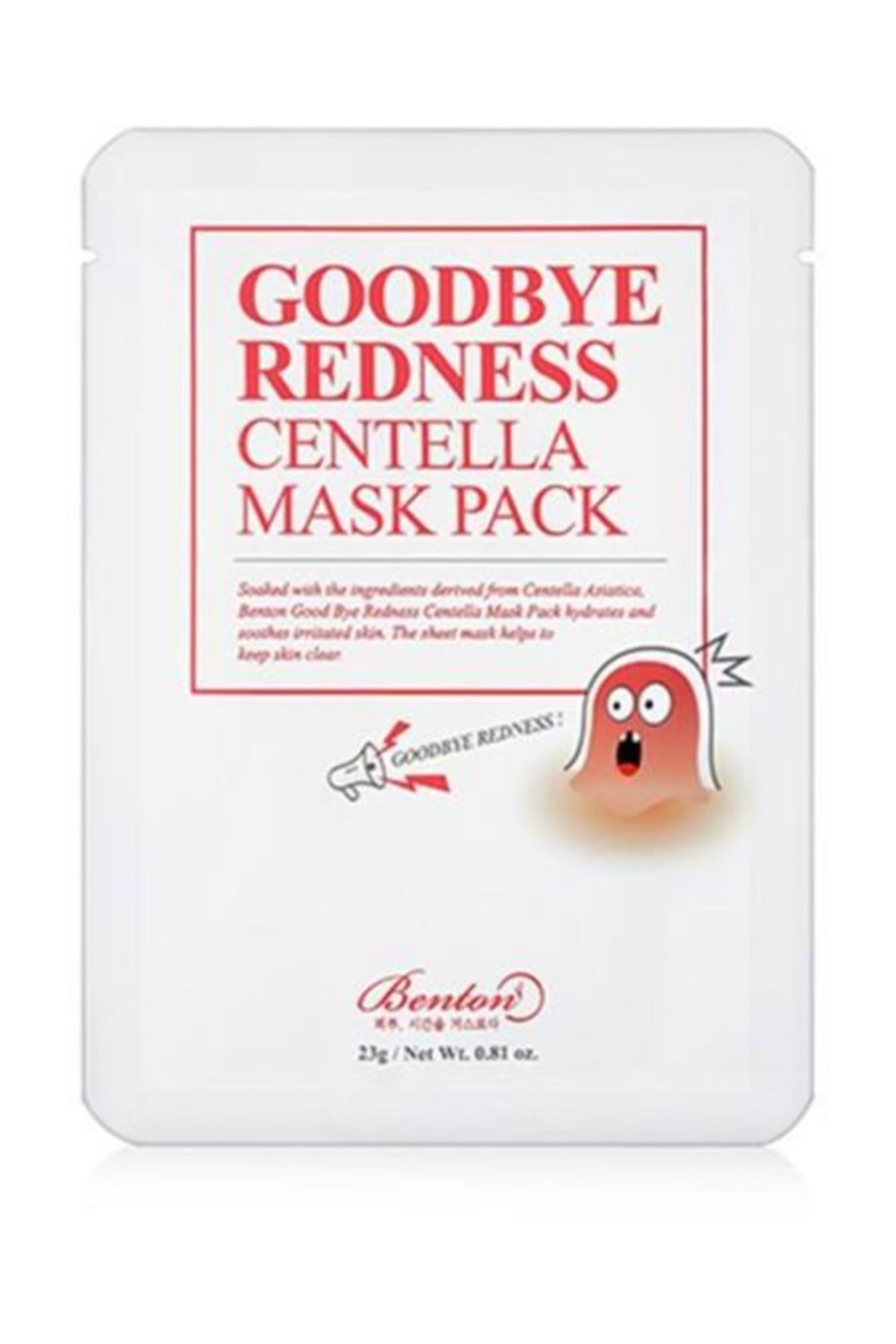 Benton Goodbye Redness Centella Mask Pack- Yatıştırıcı Kağıt Maske 300 gr