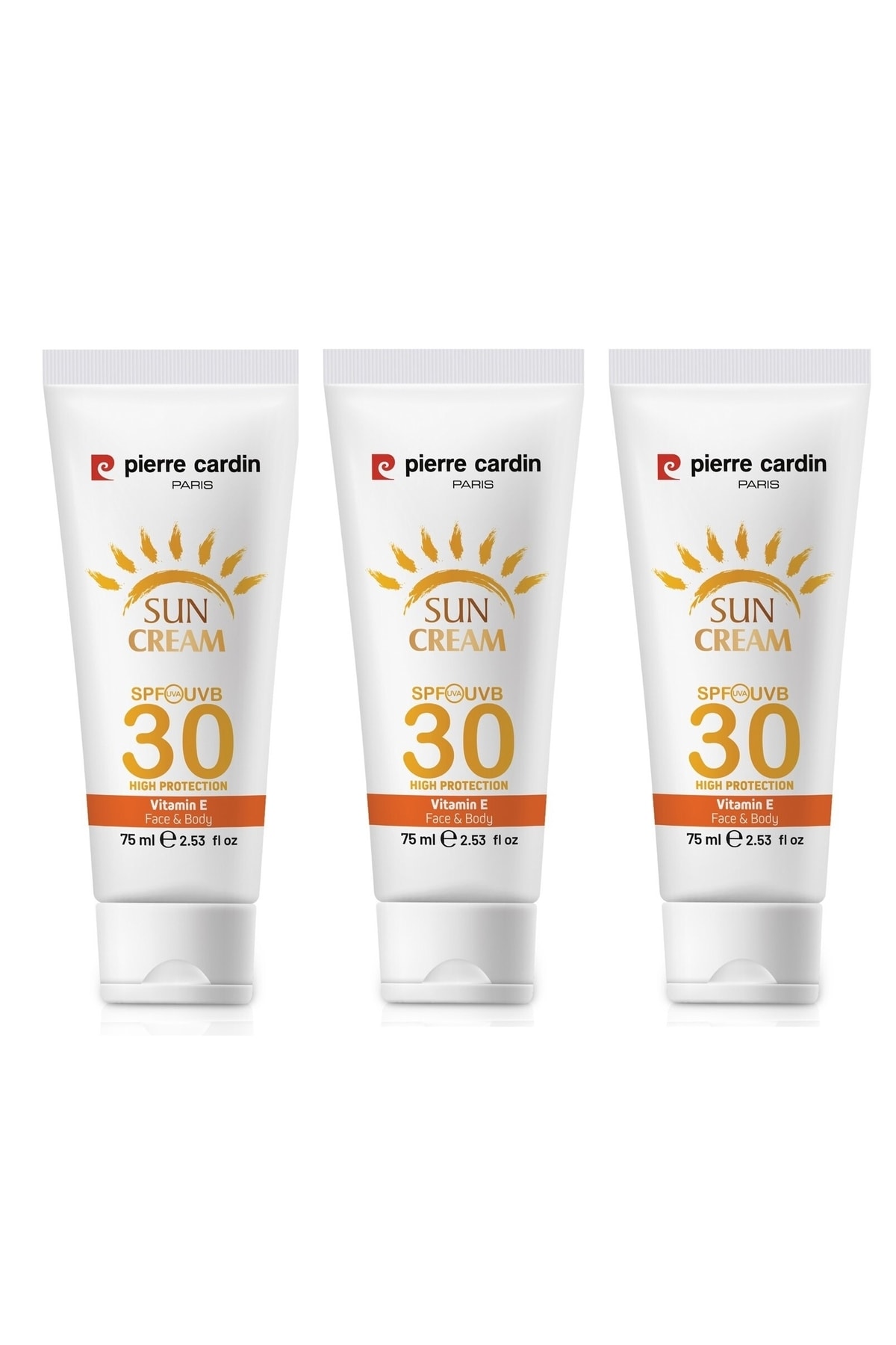 Pierre Cardin Koruyucu Güneş Kremi 30 Spf Yüksek Koruma - 75 Ml 3 Adet